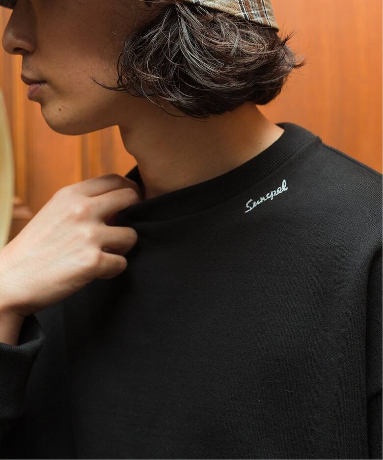 SUNSPEL / サンスペル】別注 刺繍 クルーネック スウェット 