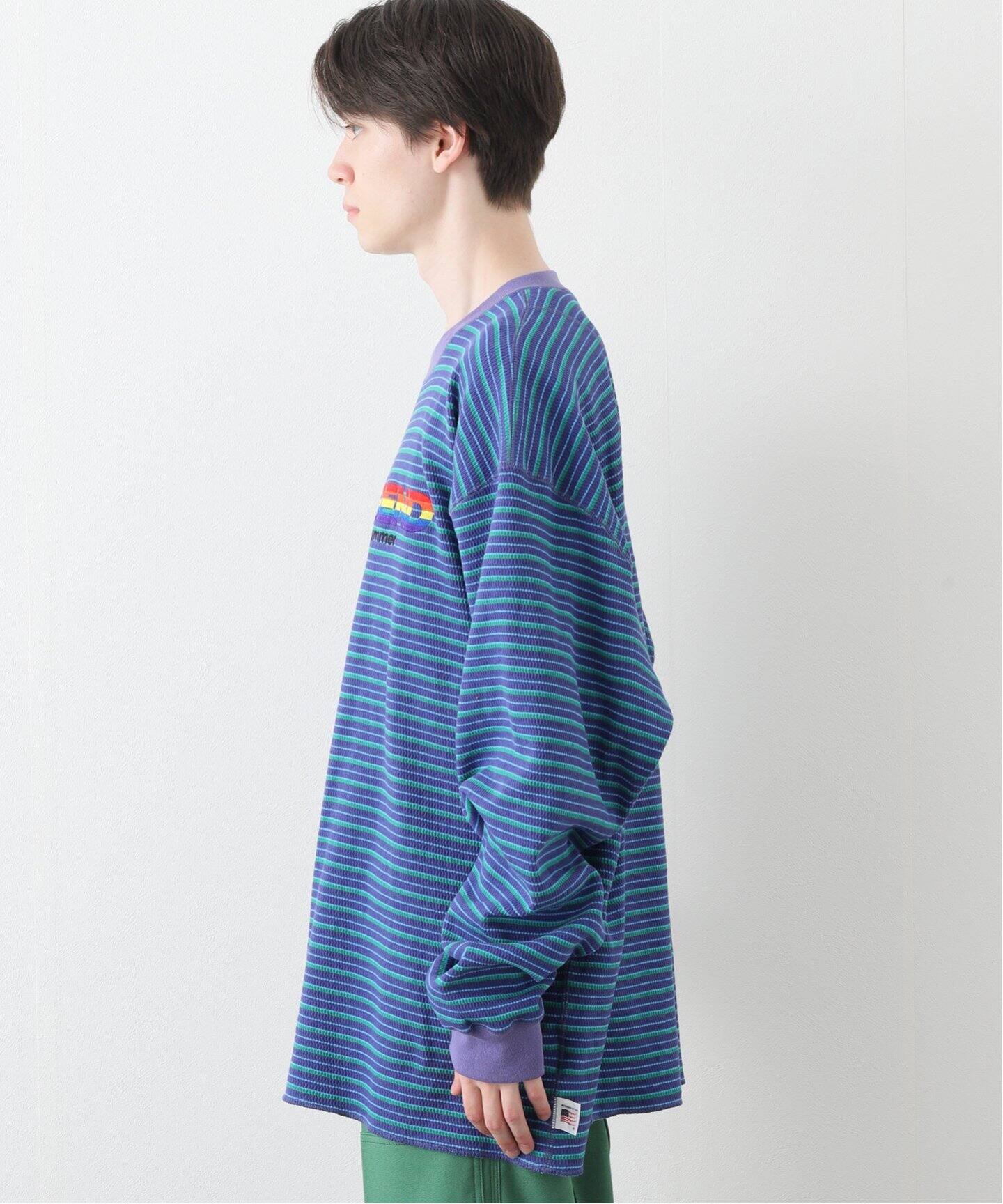 DAIRIKU / ダイリク】 COUPLE BORDER EMBROIDERY TEE（Tシャツ 
