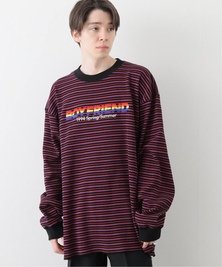 DAIRIKU / ダイリク】 COUPLE BORDER EMBROIDERY TEE（Tシャツ 