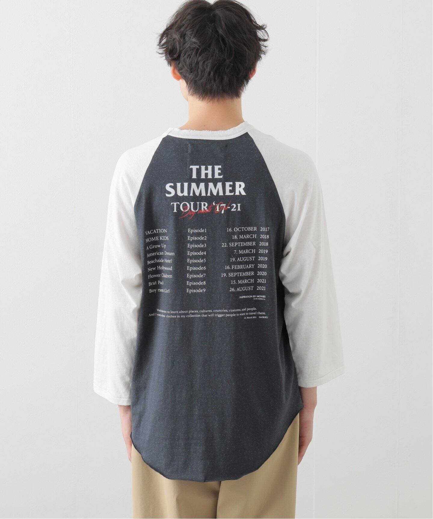 DAIRIKU / ダイリク】 THE SUMMER TOUR RAGLAN TEE（Tシャツ 