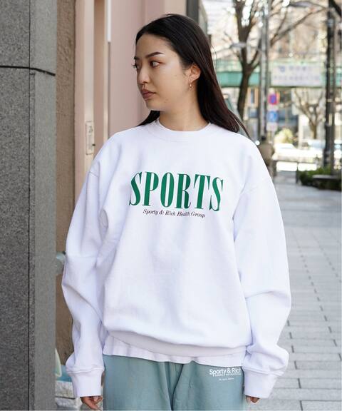 Sporty Rich スポーティアンドリッチ Sports Crewneck Pulp パルプ 公式のファッション通販 Baycrew S Store