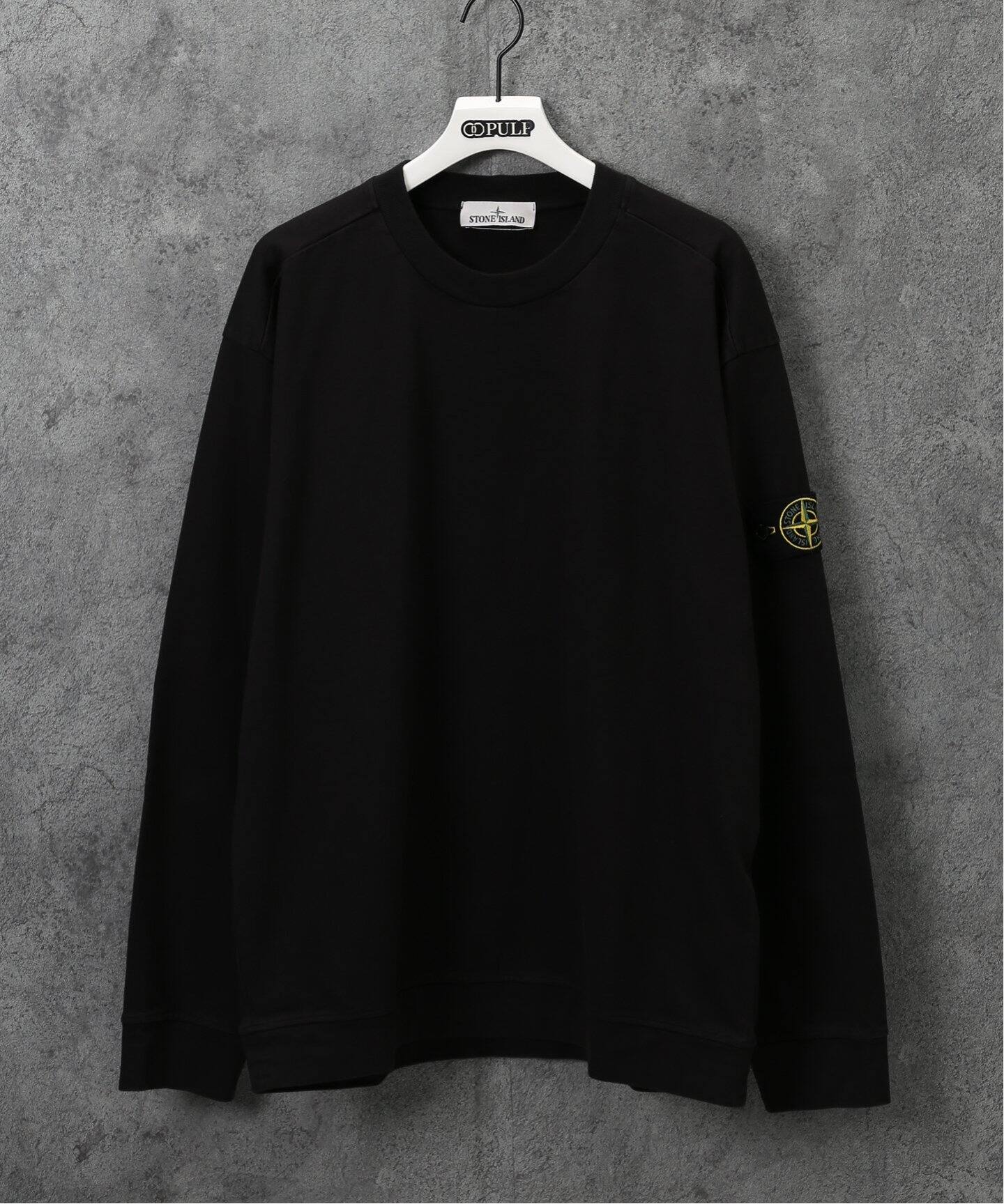 STONE ISLAND クルーネックスウェット 黒 ストーンアイランド 