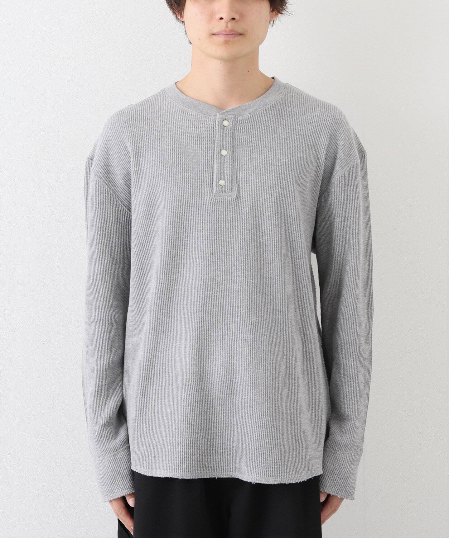 新品FACCIES / ファッチーズ別注Waffle Damage Henry1 FACCIES / ファッチーズ】別注 Waffle Damage Henry Neck（Tシャツ