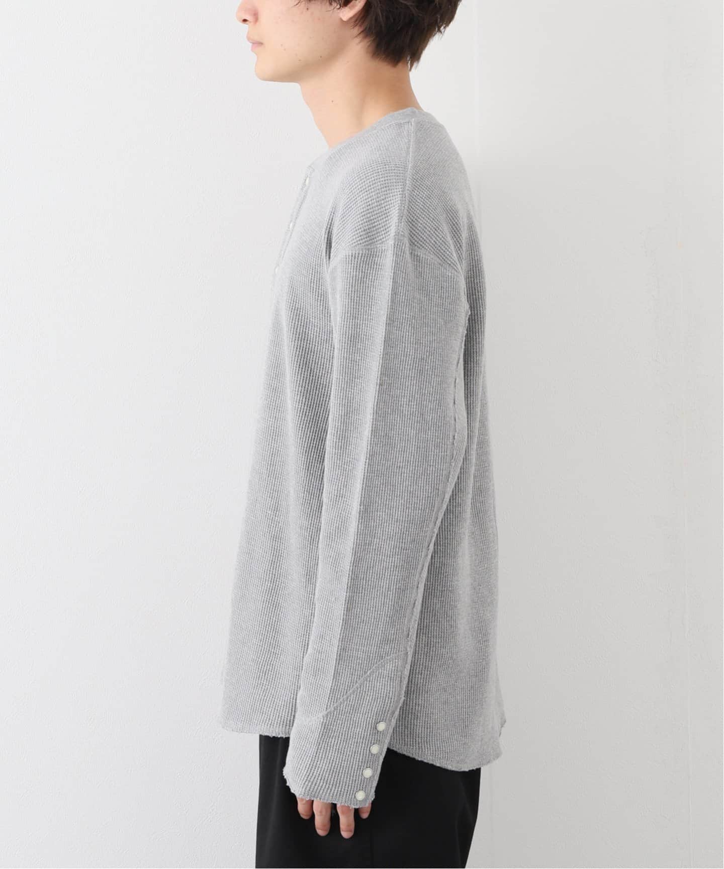 FACCIES / ファッチーズ】別注 Waffle Damage Henry Neck（Tシャツ