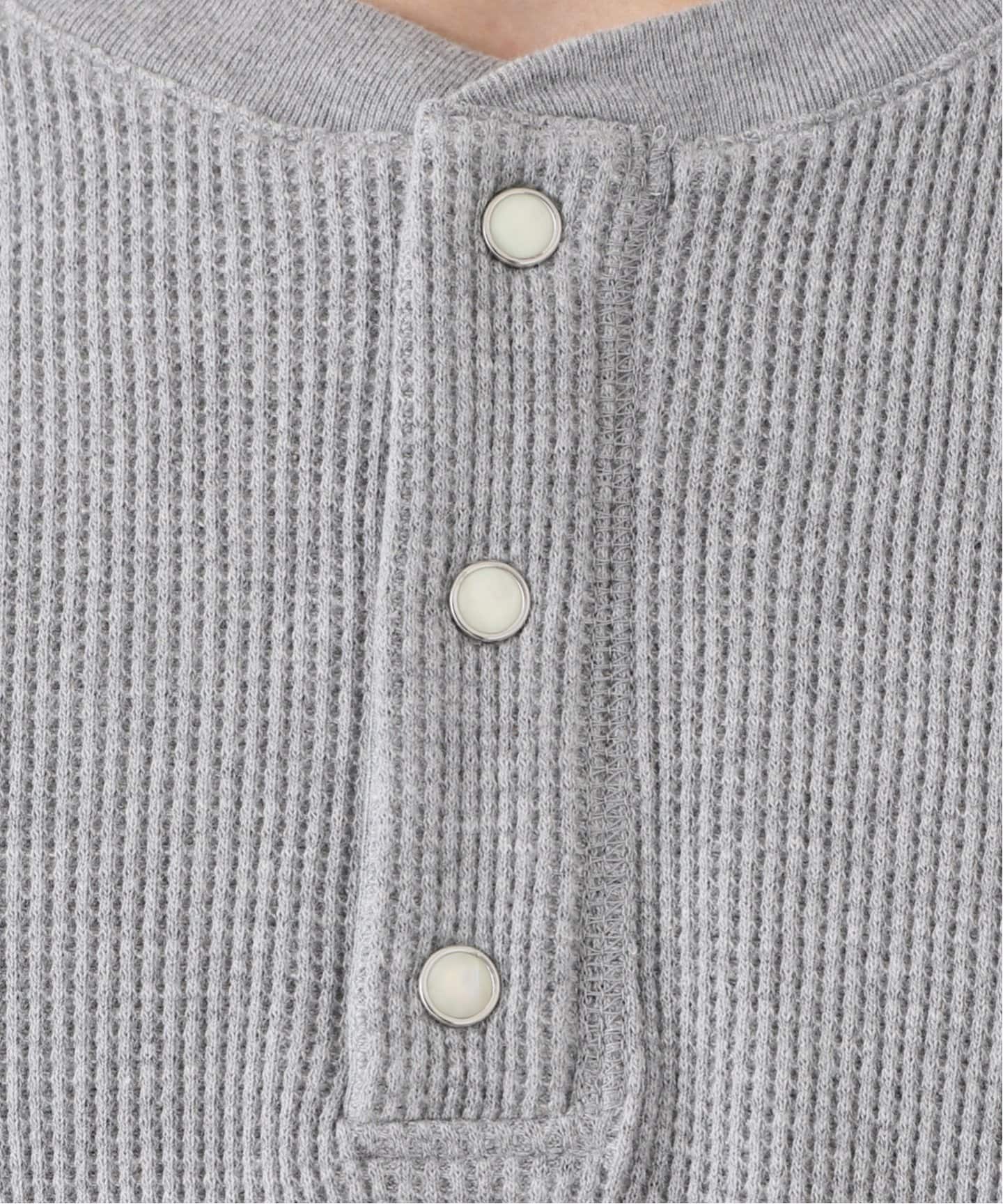 FACCIES / ファッチーズ】別注 Waffle Damage Henry Neck（Tシャツ