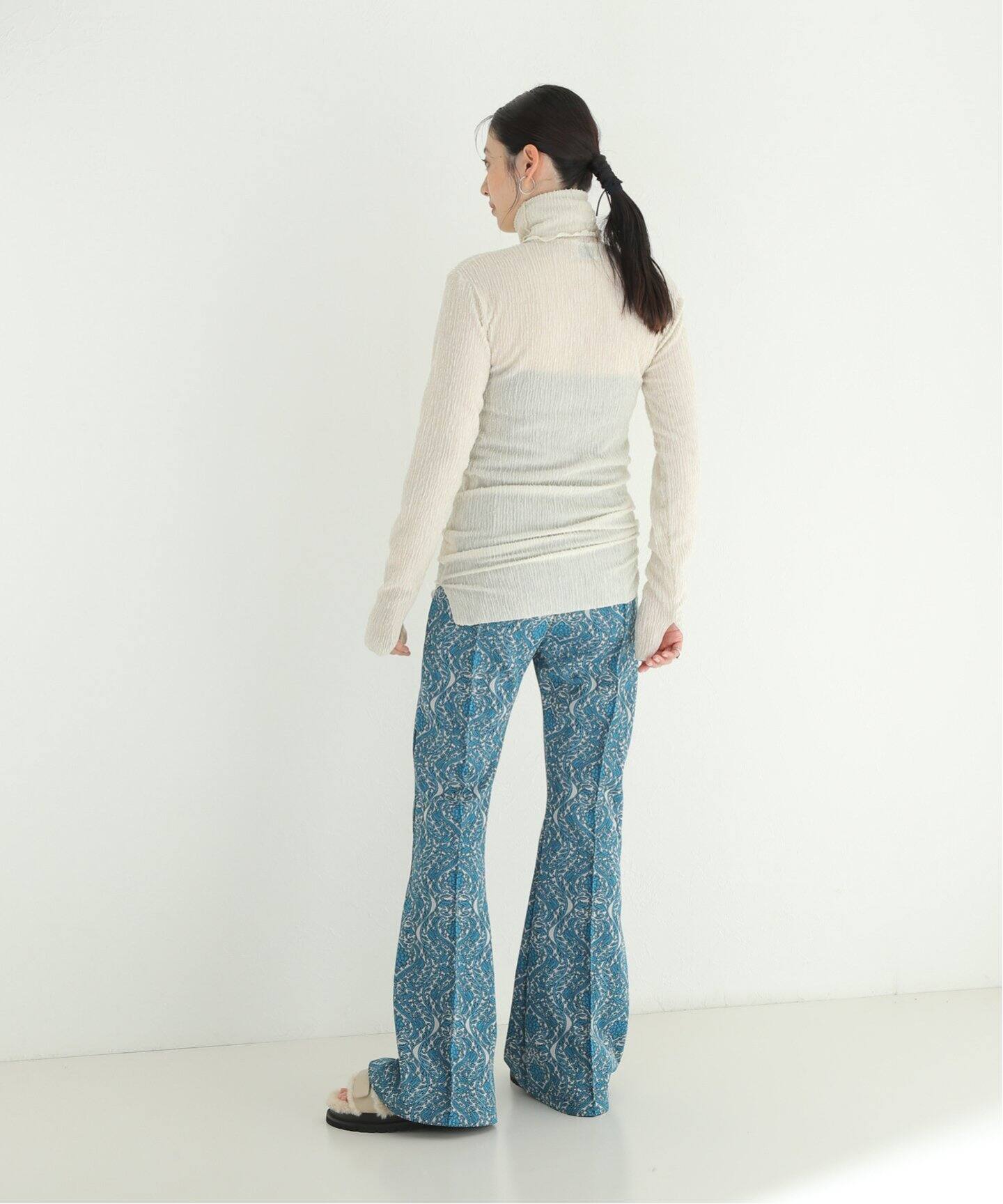FUMIE TANAKA/フミエタナカ】nep pleats high neckT:カットソー FUMIE TANAKA/フミエタナカ】nep pleats high neckT:カットソー