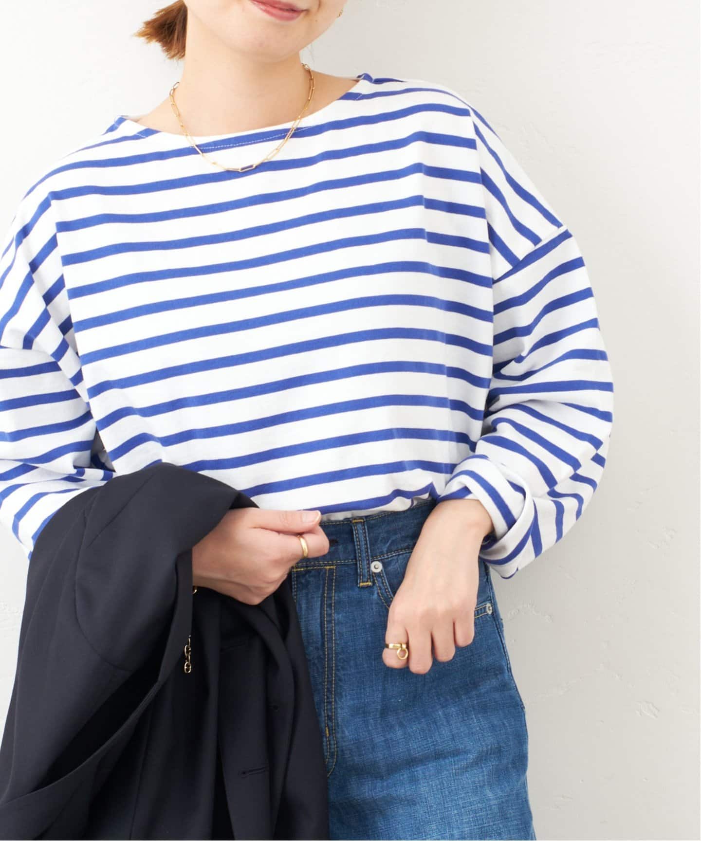 JOURNAL STANDARD バスクコットンボーダープルオーバー JOURNAL STANDARD（ジャーナルスタンダード）の「バスクコットン