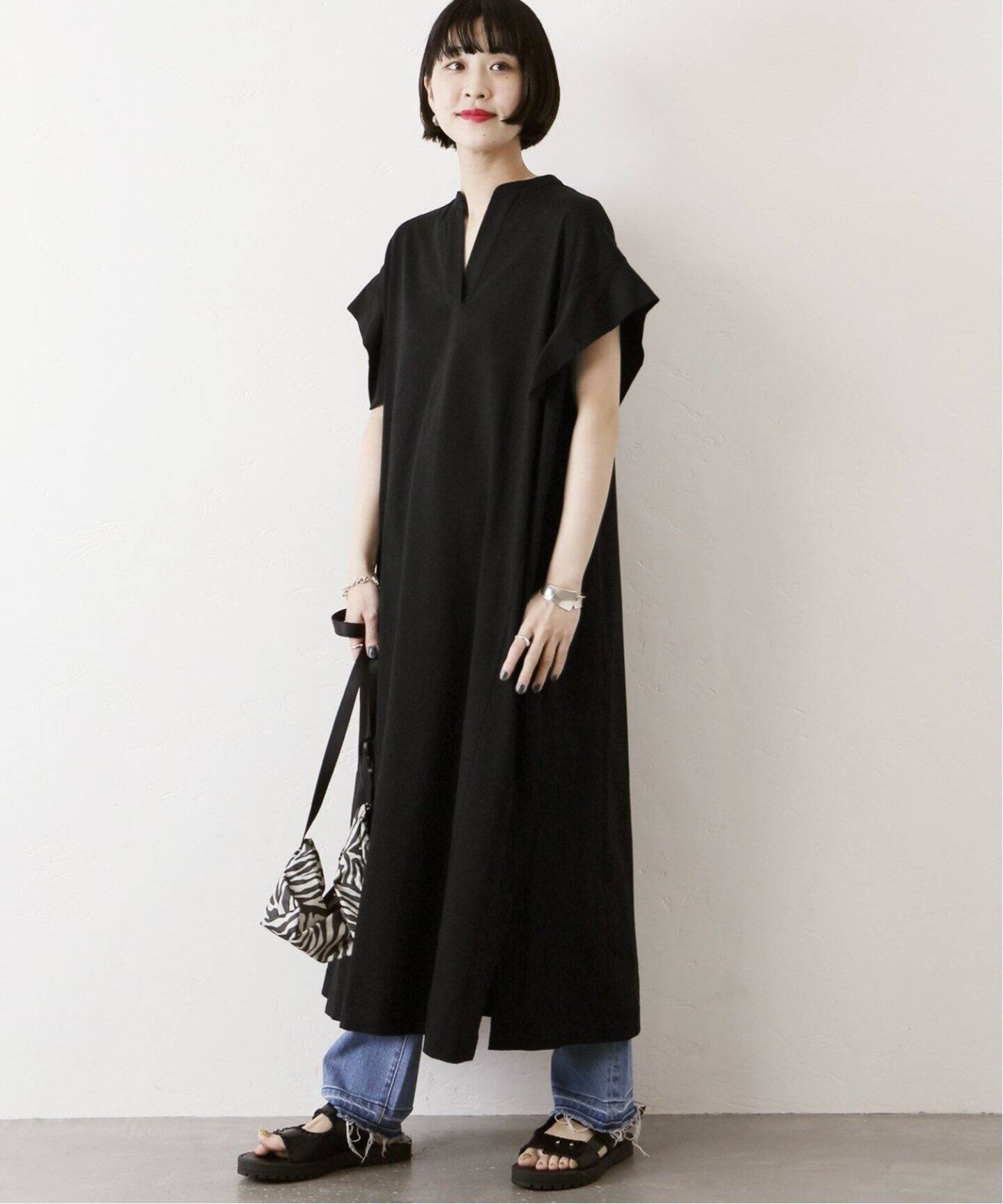 WEB限定》ロングカフタンTシャツワンピース（ワンピース）｜JOURNAL 