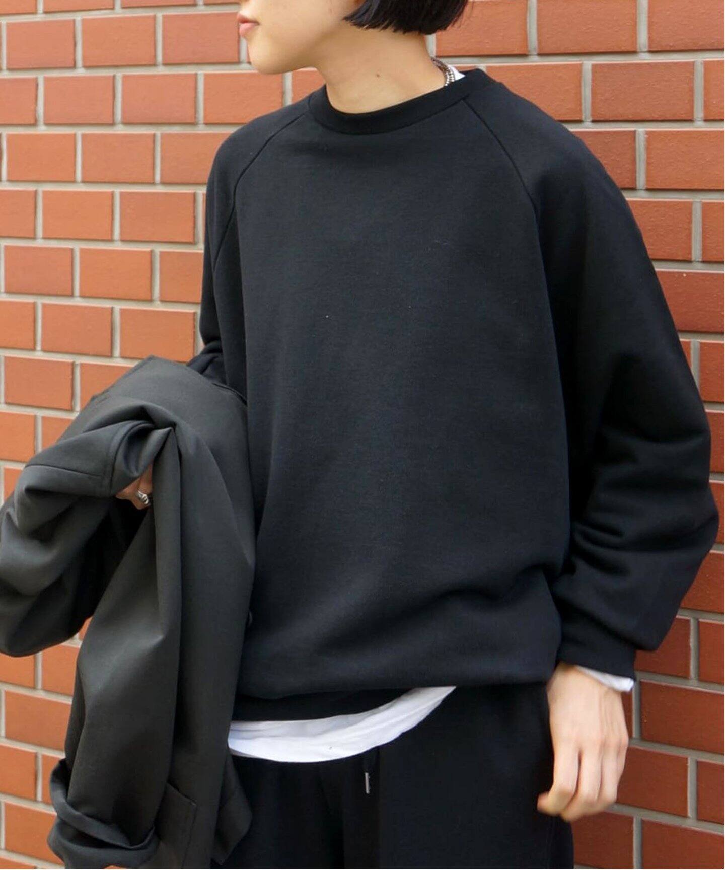 フレンチテリークルーネックプルオーバー（Tシャツ／カットソー  