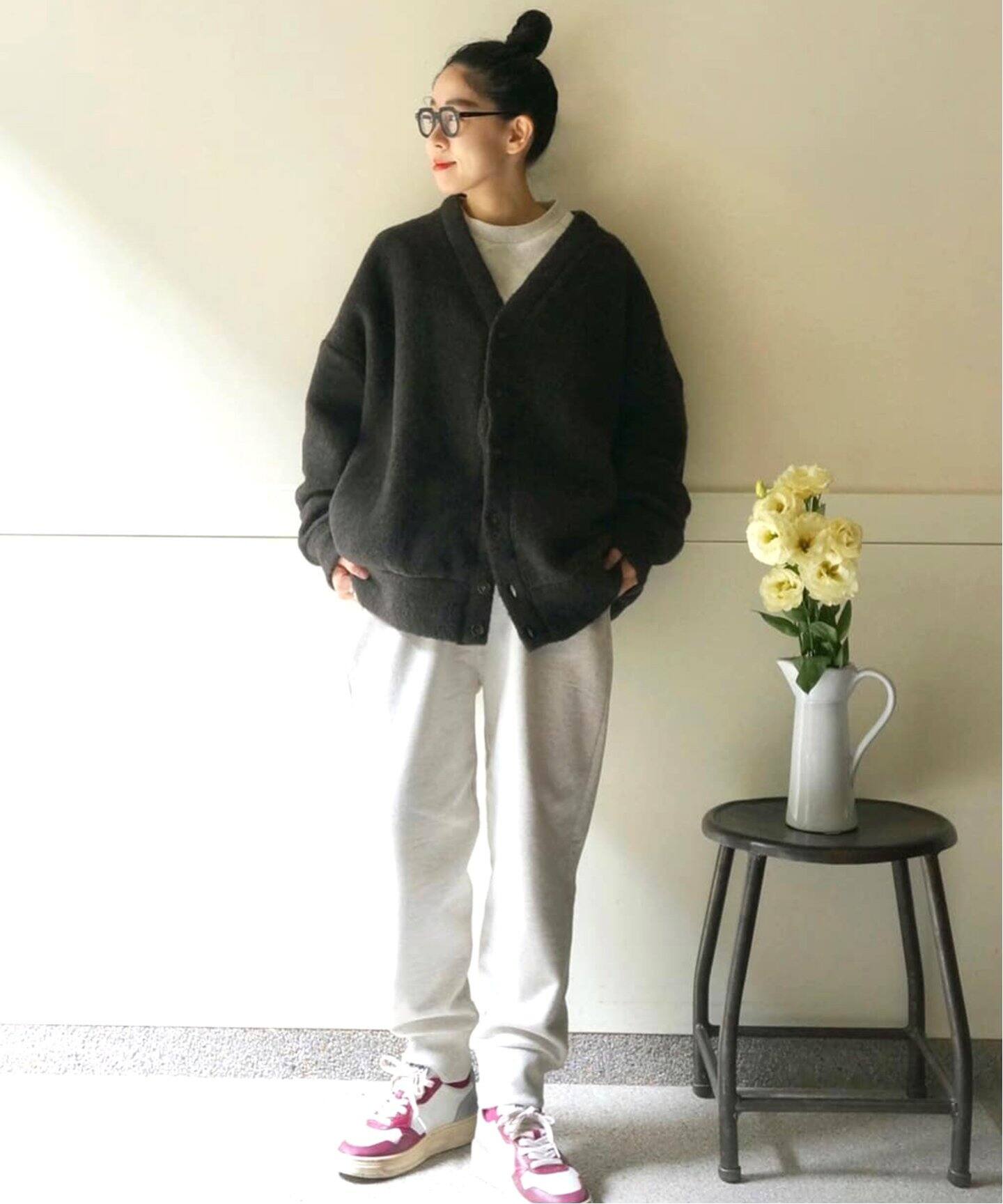 ボアフリース Vネックカーディガン（カーディガン）｜journal standard  