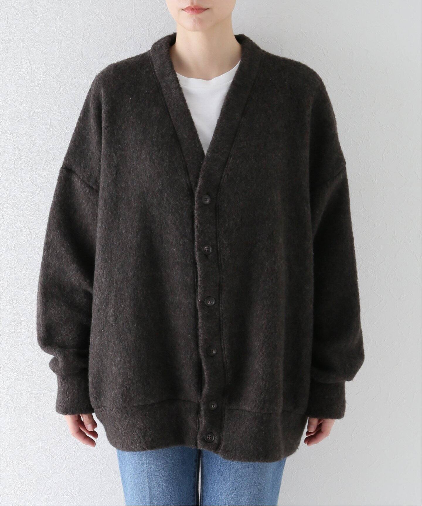 ボアフリース Vネックカーディガン（カーディガン）｜journal standard  