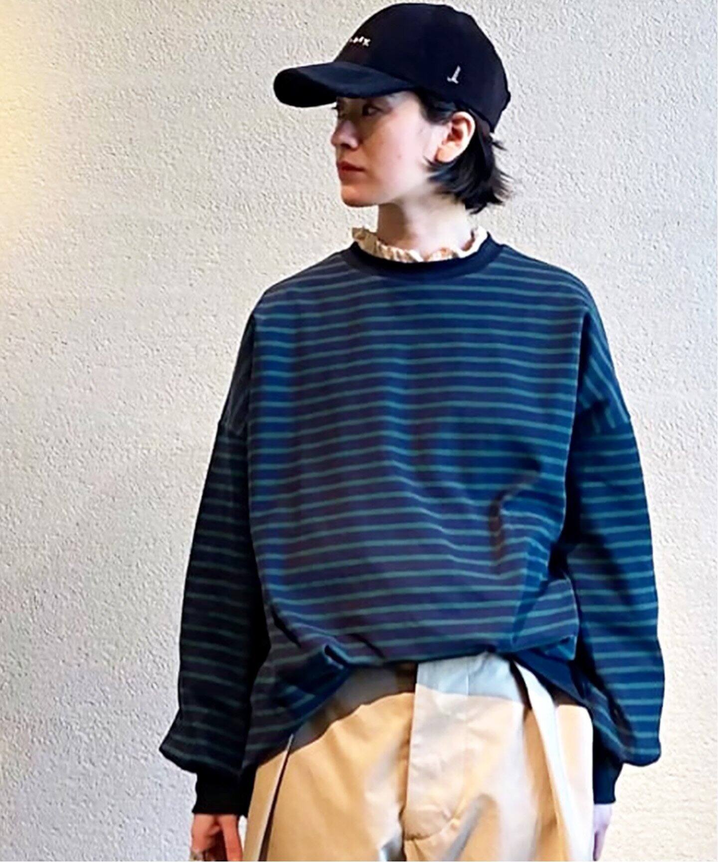 サーフニットボーダー クルーネックプルオーバー（Tシャツ／カットソー 