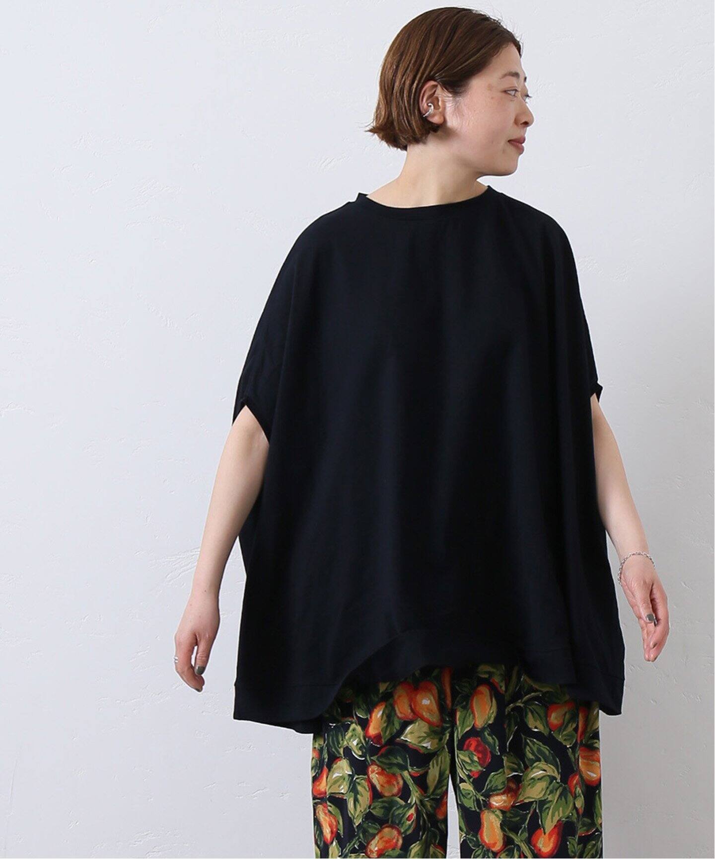 JOURNAL STANDARD LUXEクラシックテンジク ポンチョ うろこ状の 