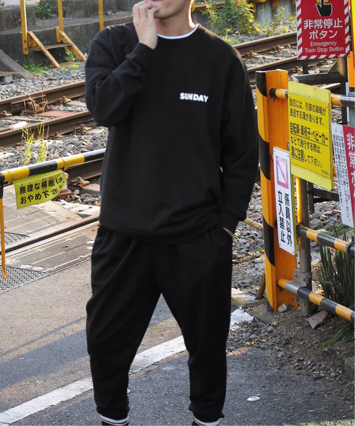 SUNDAY プリントSWEAT（BLK)（スウェット）｜journal standard luxe 