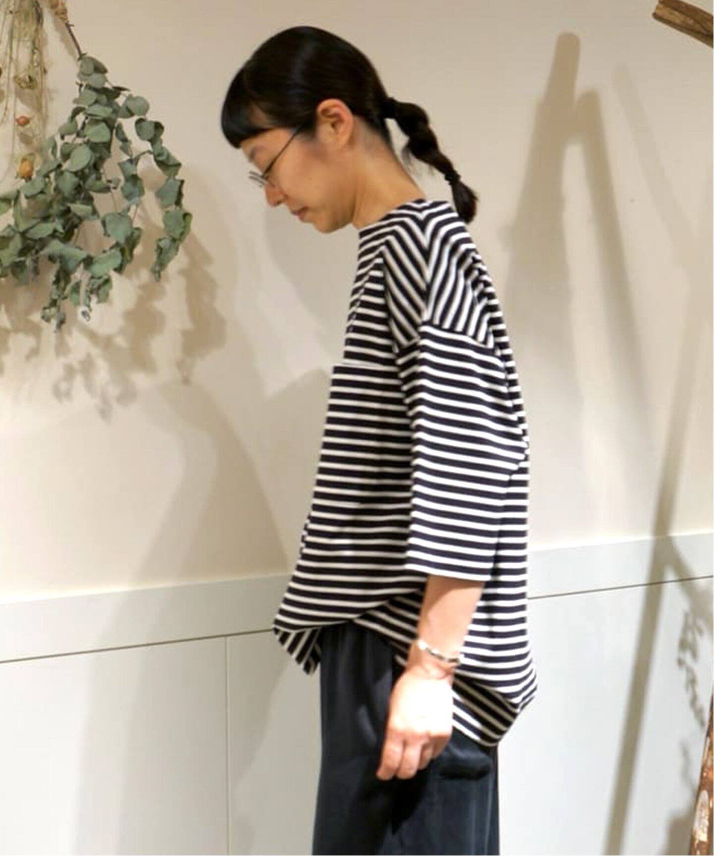 バスクボーダー ボートネックプルオーバー（Tシャツ／カットソー 