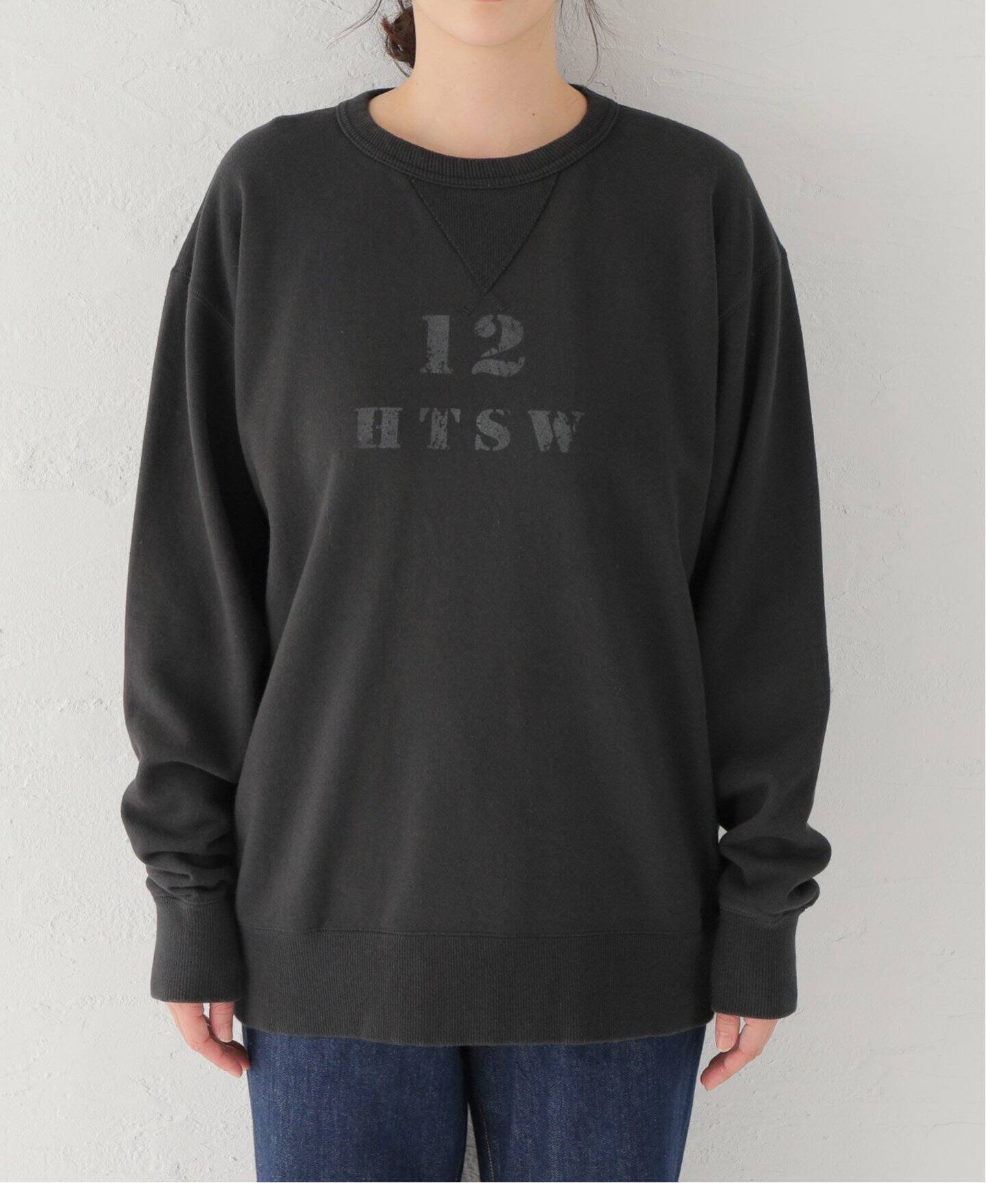 HTS / エイチティーエス】 PRINT SWEAT SHIRT（スウェット 
