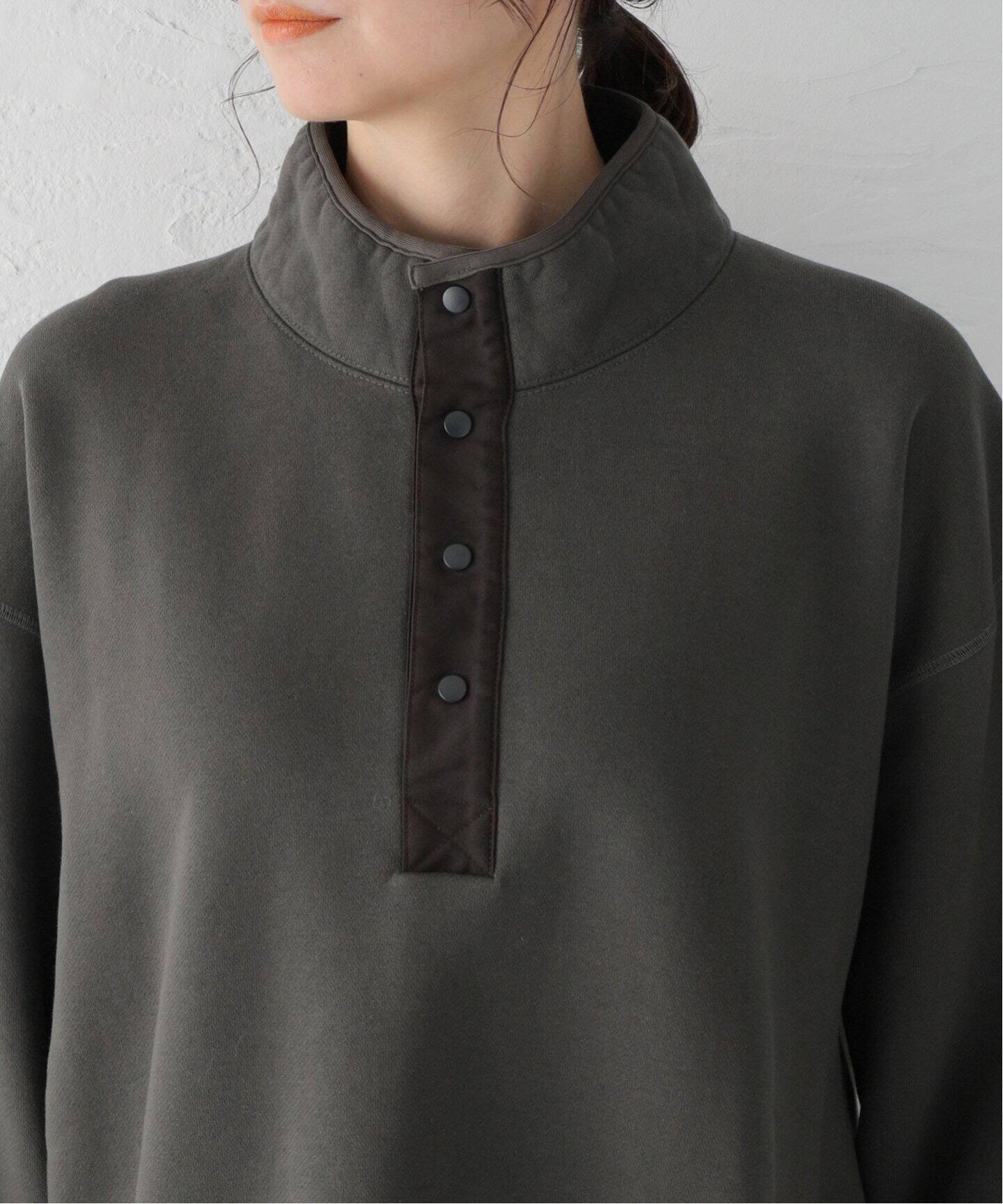 chimala/チマラ】 BUTTON-UP PULL TOP（Tシャツ／カットソー 