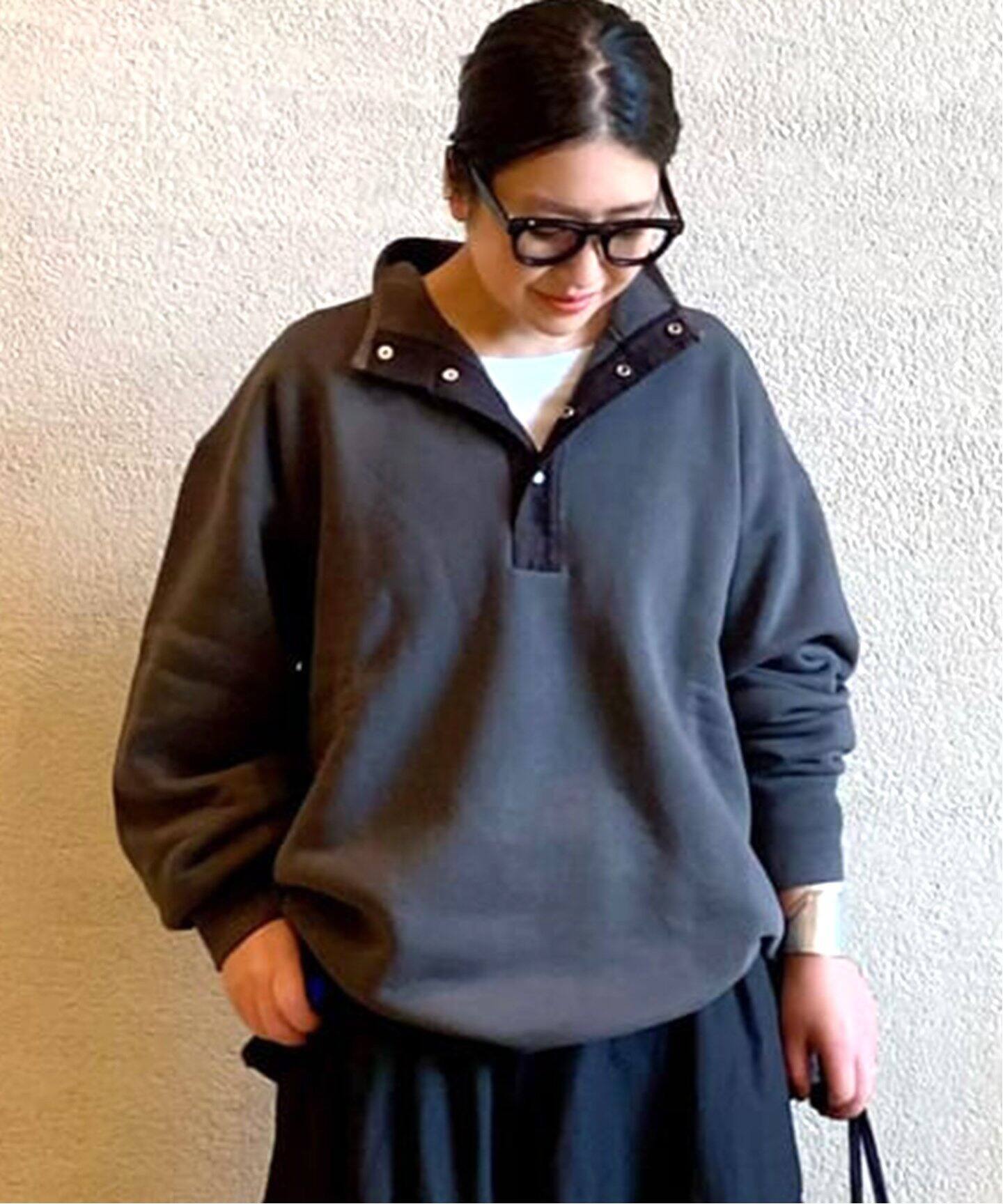 chimala/チマラ】 BUTTON-UP PULL TOP（Tシャツ／カットソー 