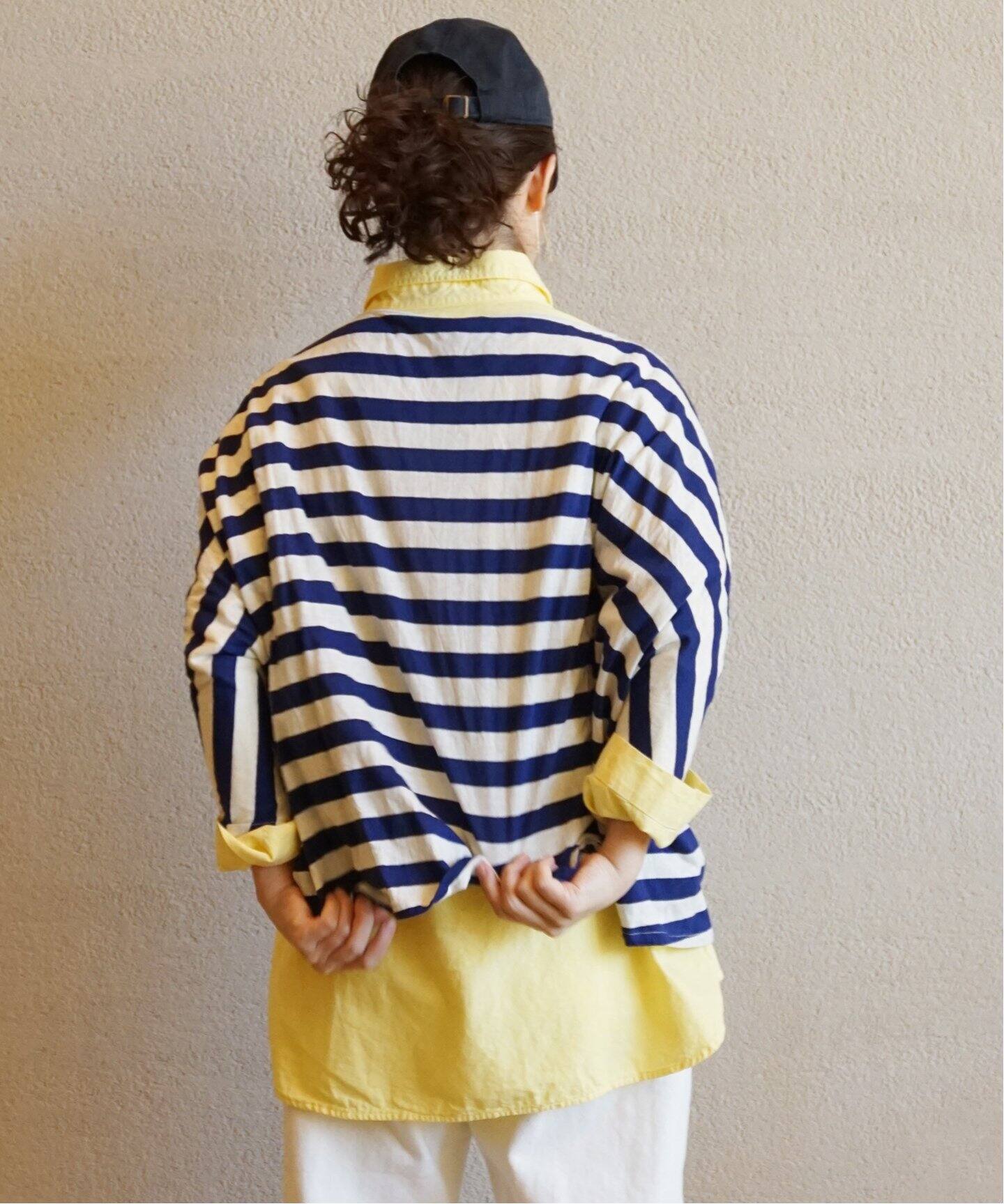 apuntob/アプントビー】 STRIPED JERSEY PULL（Tシャツ／カットソー 