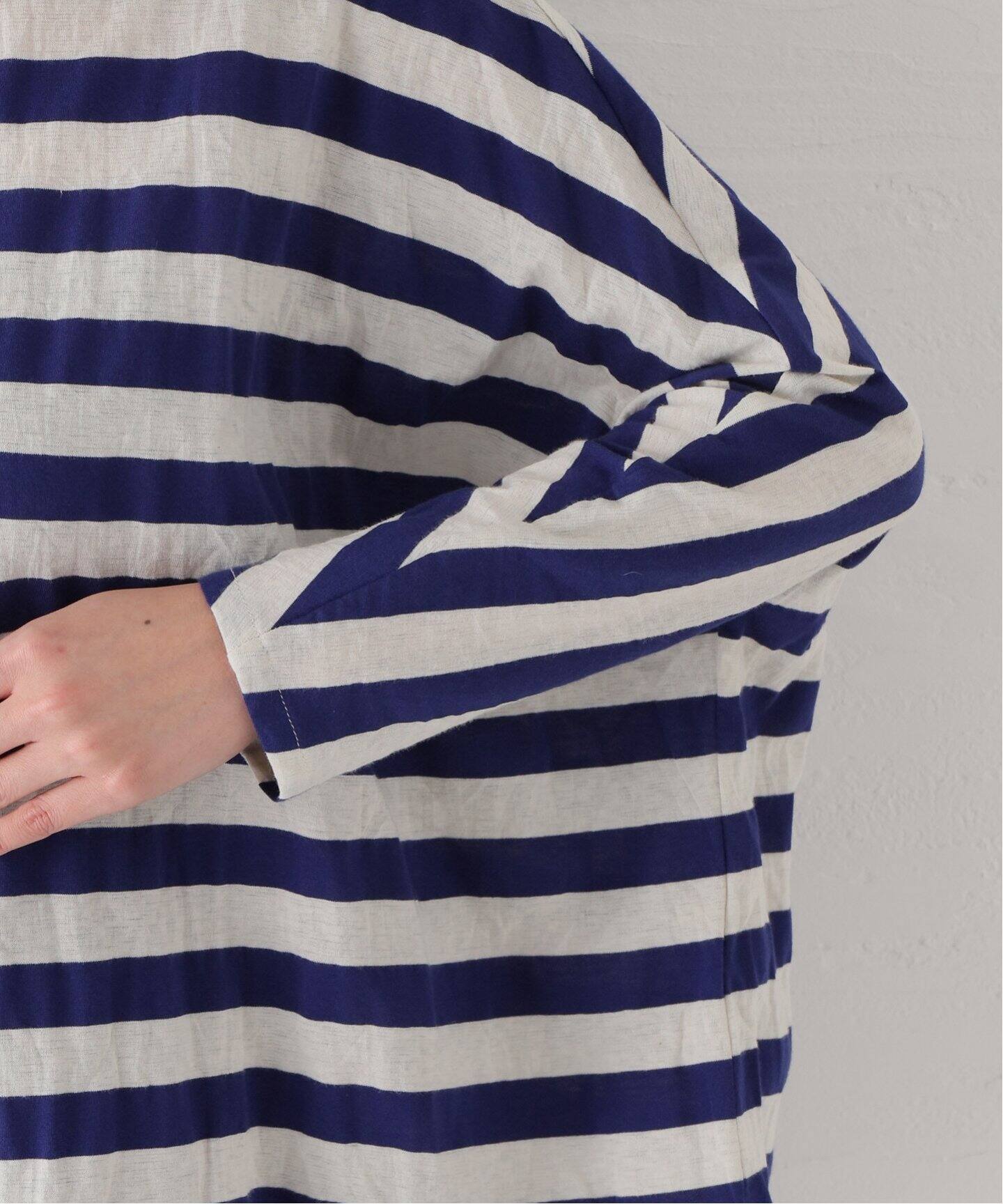 apuntob/アプントビー】 STRIPED JERSEY PULL（Tシャツ／カットソー 