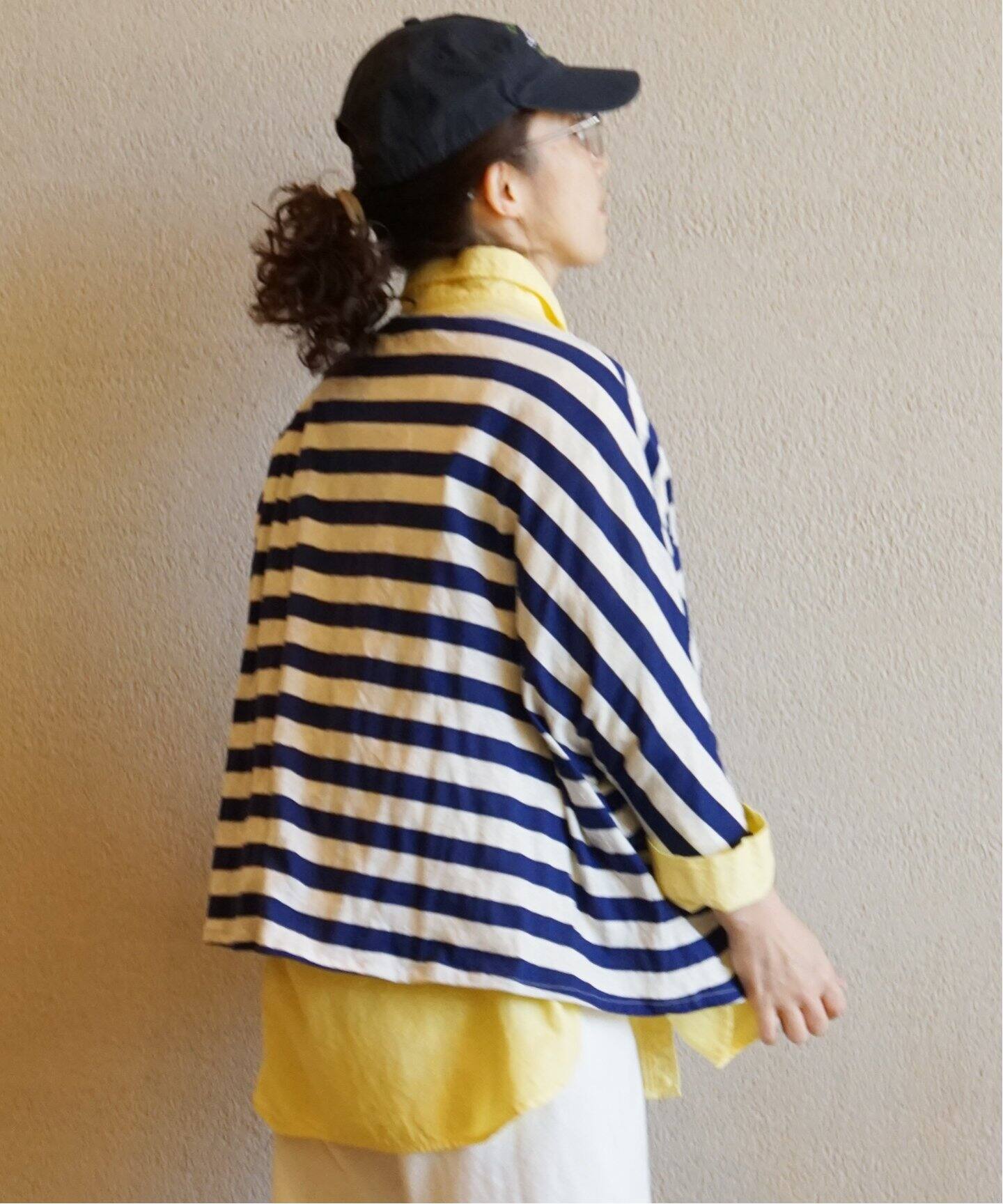 apuntob/アプントビー】 STRIPED JERSEY PULL（Tシャツ／カットソー 