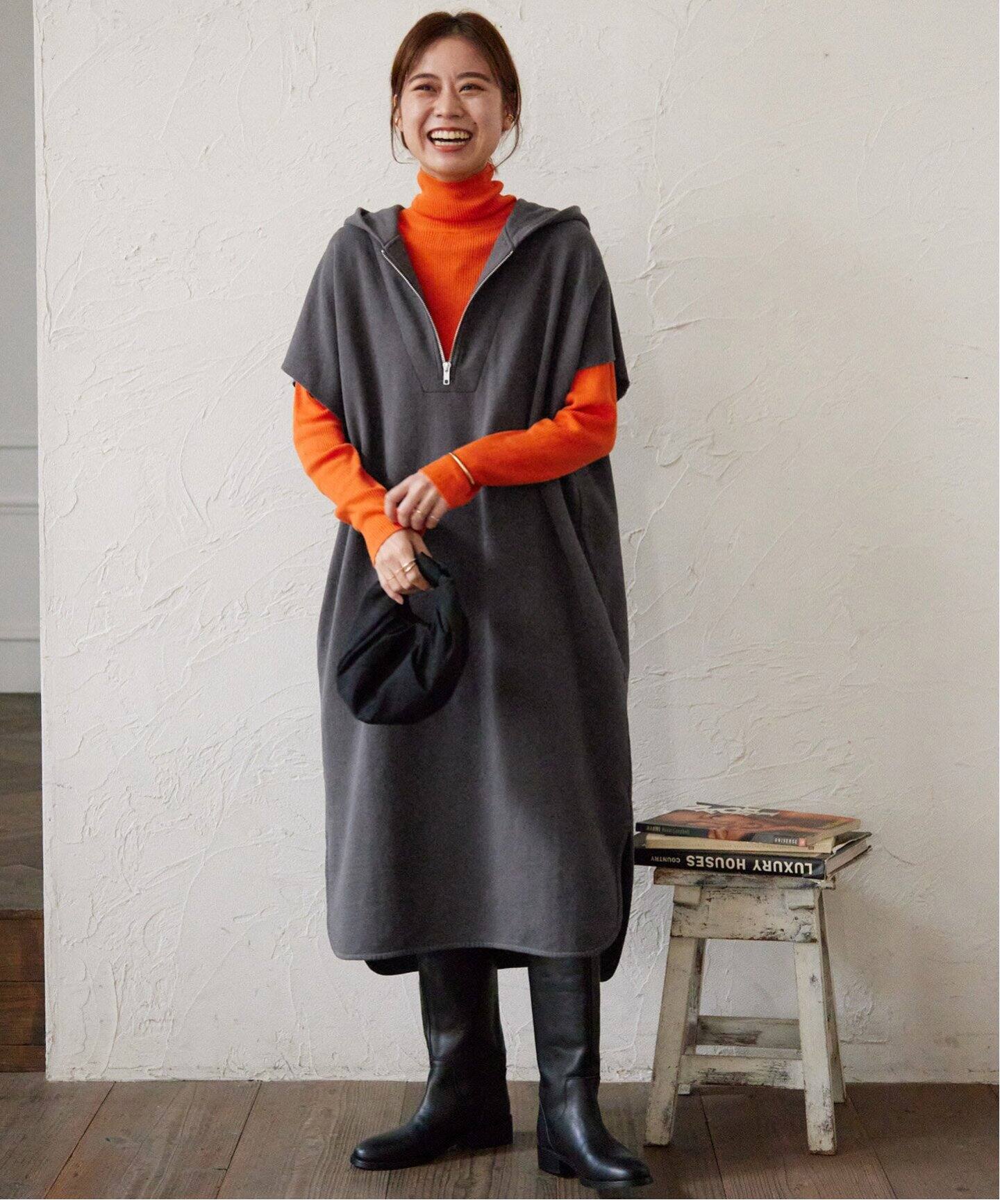 ハーフzipフーディワンピース Journal Standard Relume ジャーナルスタンダード レリューム 公式のファッション通販 Baycrew S Store