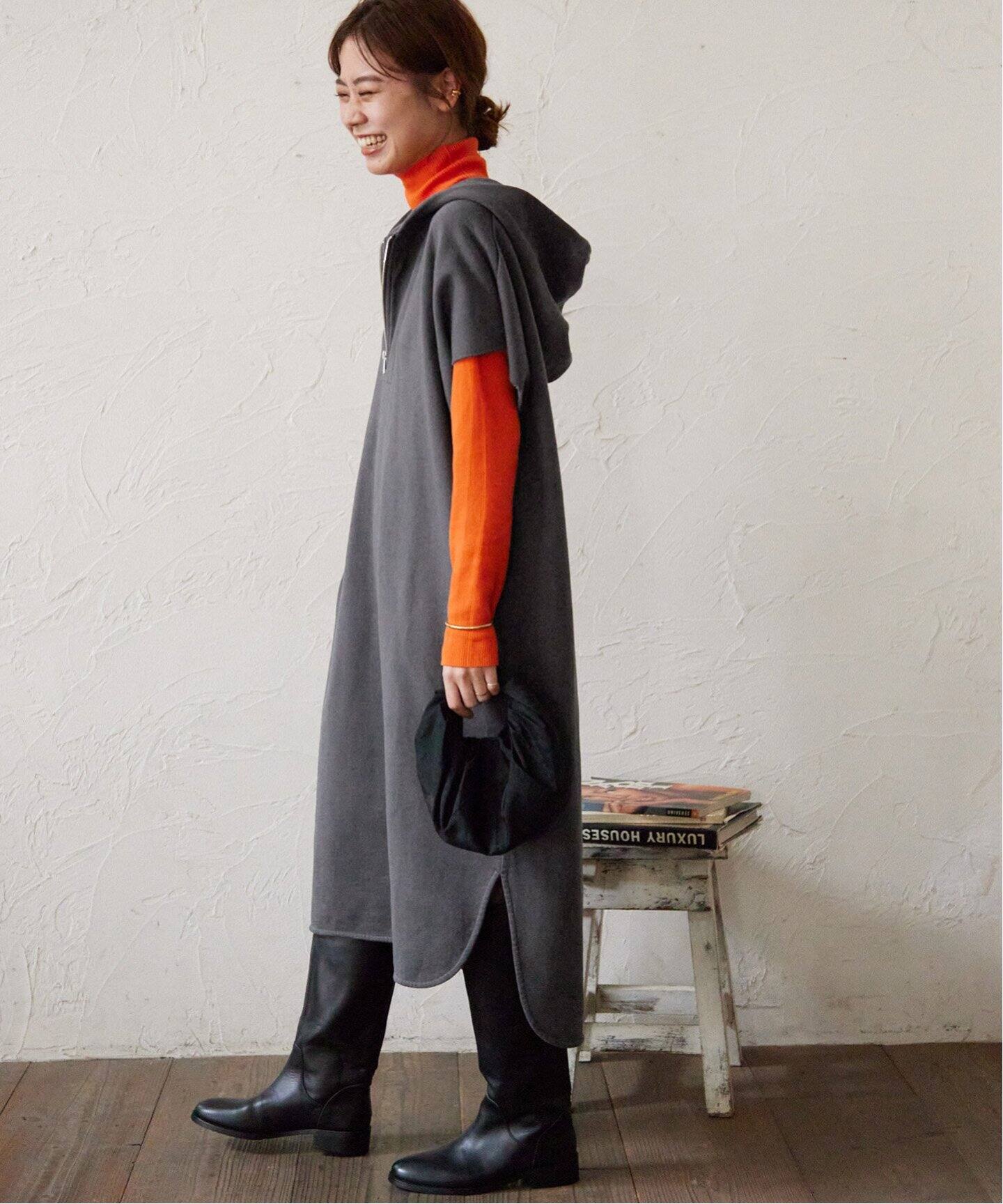 ハーフzipフーディワンピース Journal Standard Relume ジャーナルスタンダード レリューム 公式のファッション通販 Baycrew S Store