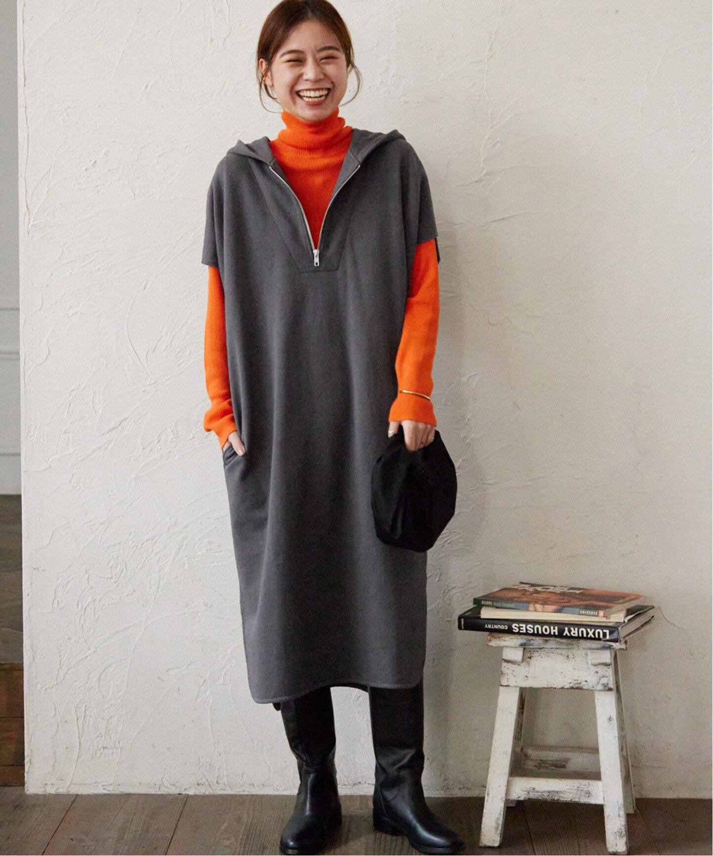 ハーフzipフーディワンピース Journal Standard Relume ジャーナルスタンダード レリューム 公式のファッション通販 Baycrew S Store