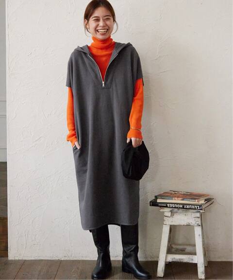 予約 ハーフzipフーディワンピース Journal Standard Relume ジャーナルスタンダード レリューム 公式のファッション通販 Baycrew S Store