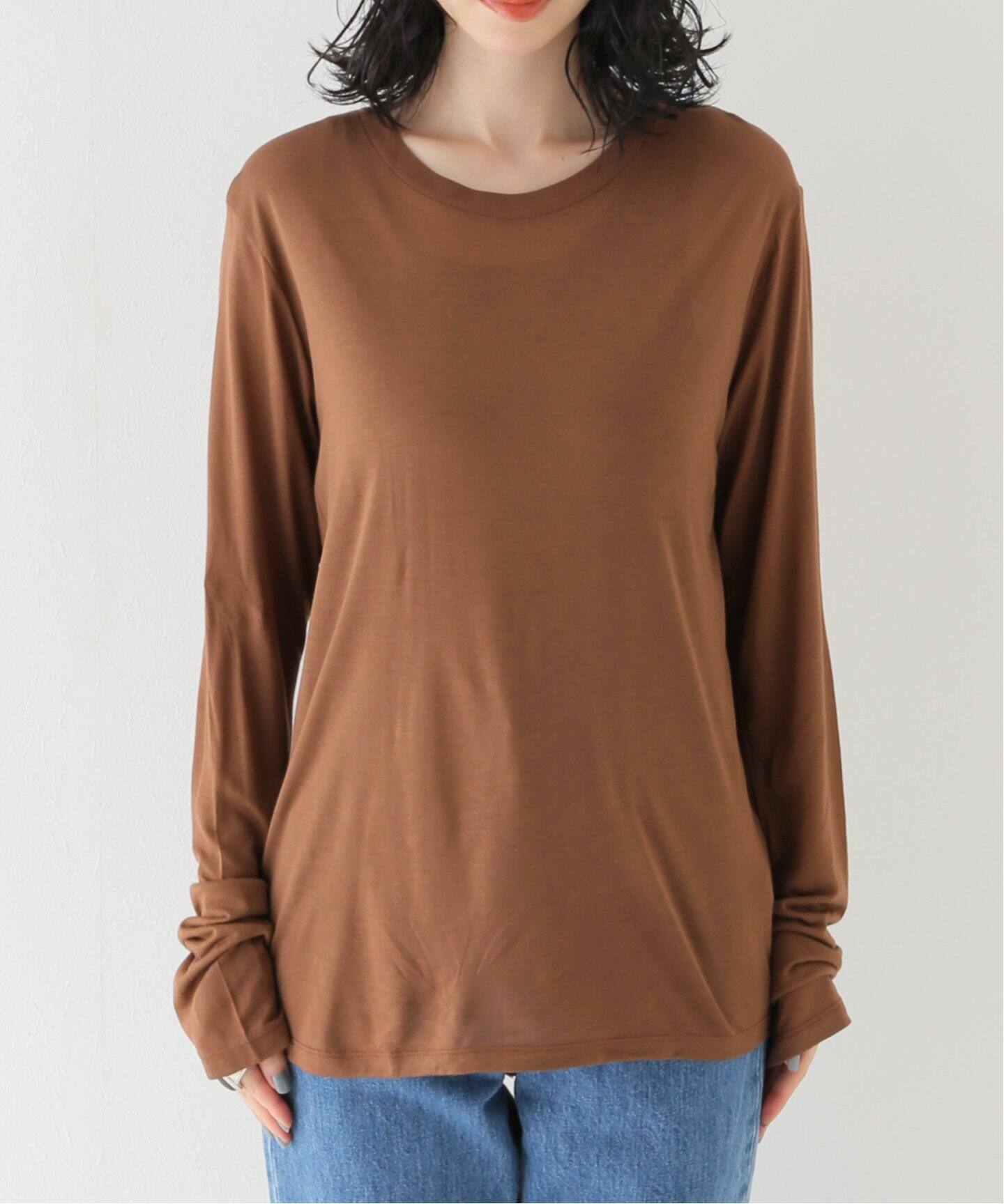 追加》【BASERANGE/ベースレンジ】LONG SLEEVE TEE：カットソー（T 