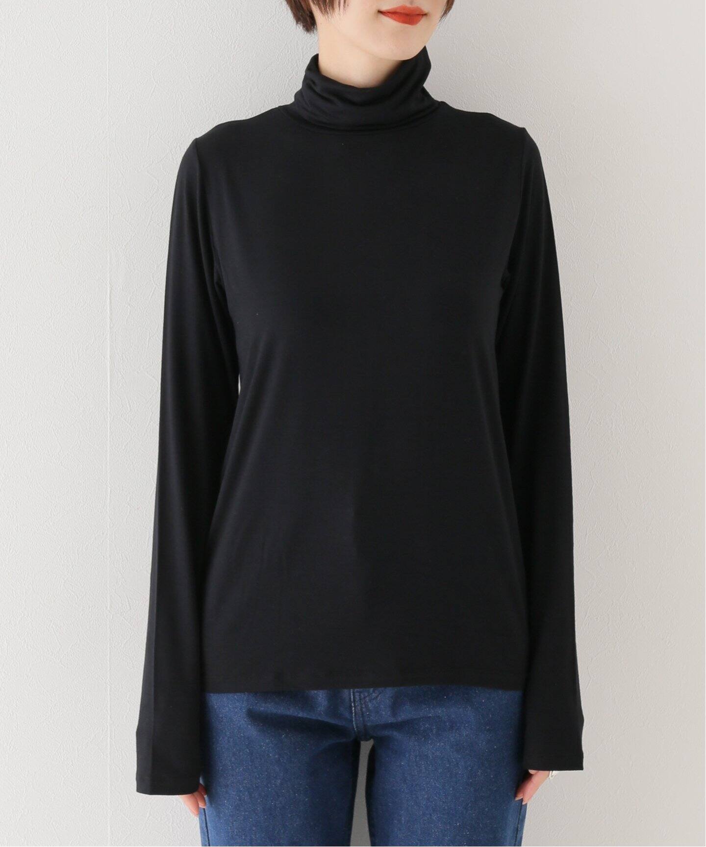 【BASERANGE】Bamboo TURTLE NECK長袖カットソー Allwear Bamboo Turtleneck