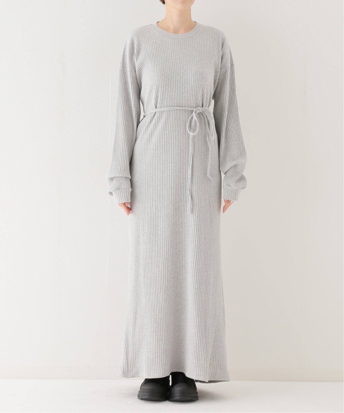 BASERANGE/ベースレンジ】SHAW LONG SLEEVE KAFTAN：ワンピース  