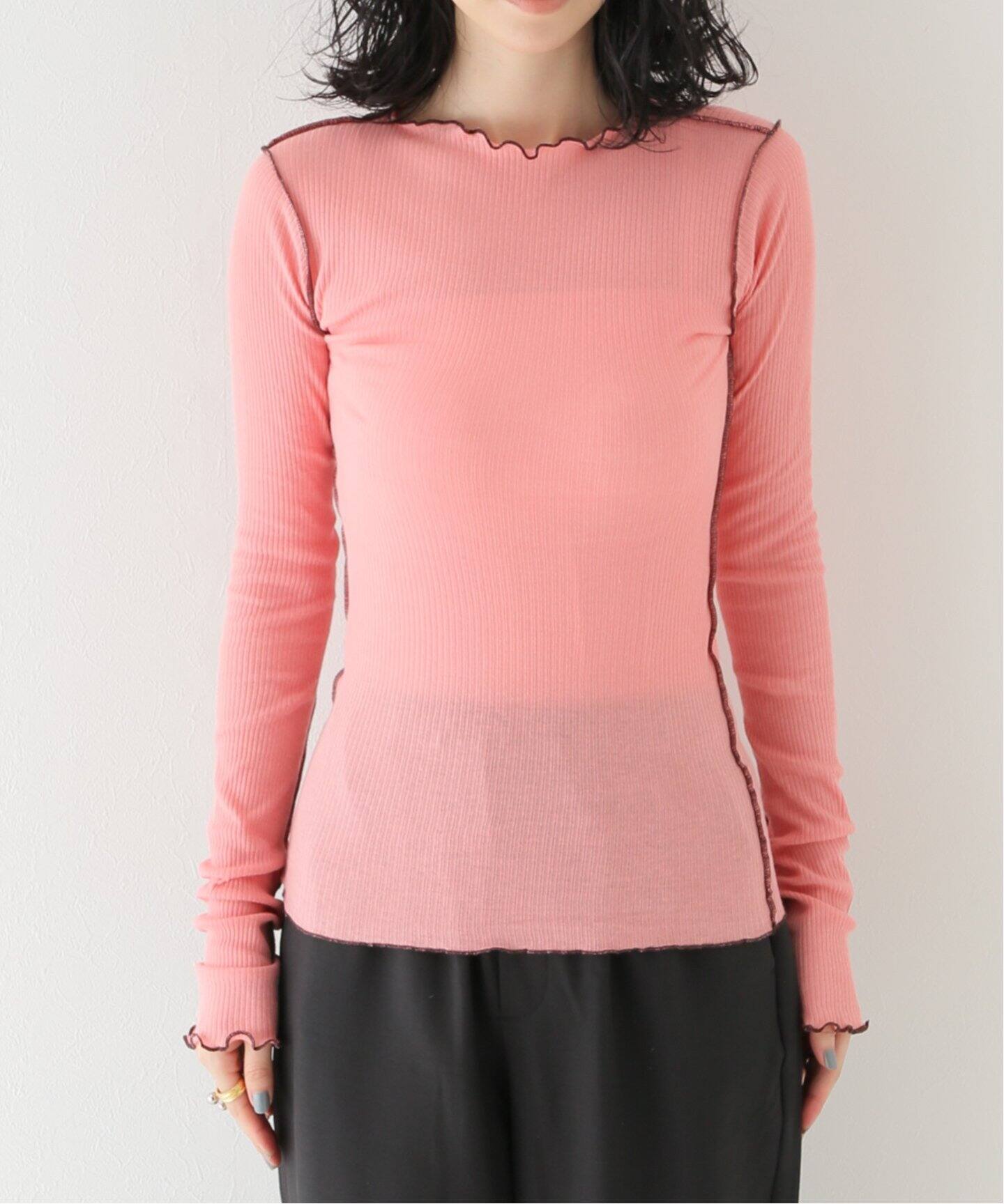 BASERANGE/ベースレンジ】 VEIN LONG SLEEVE：カットソー（Tシャツ 