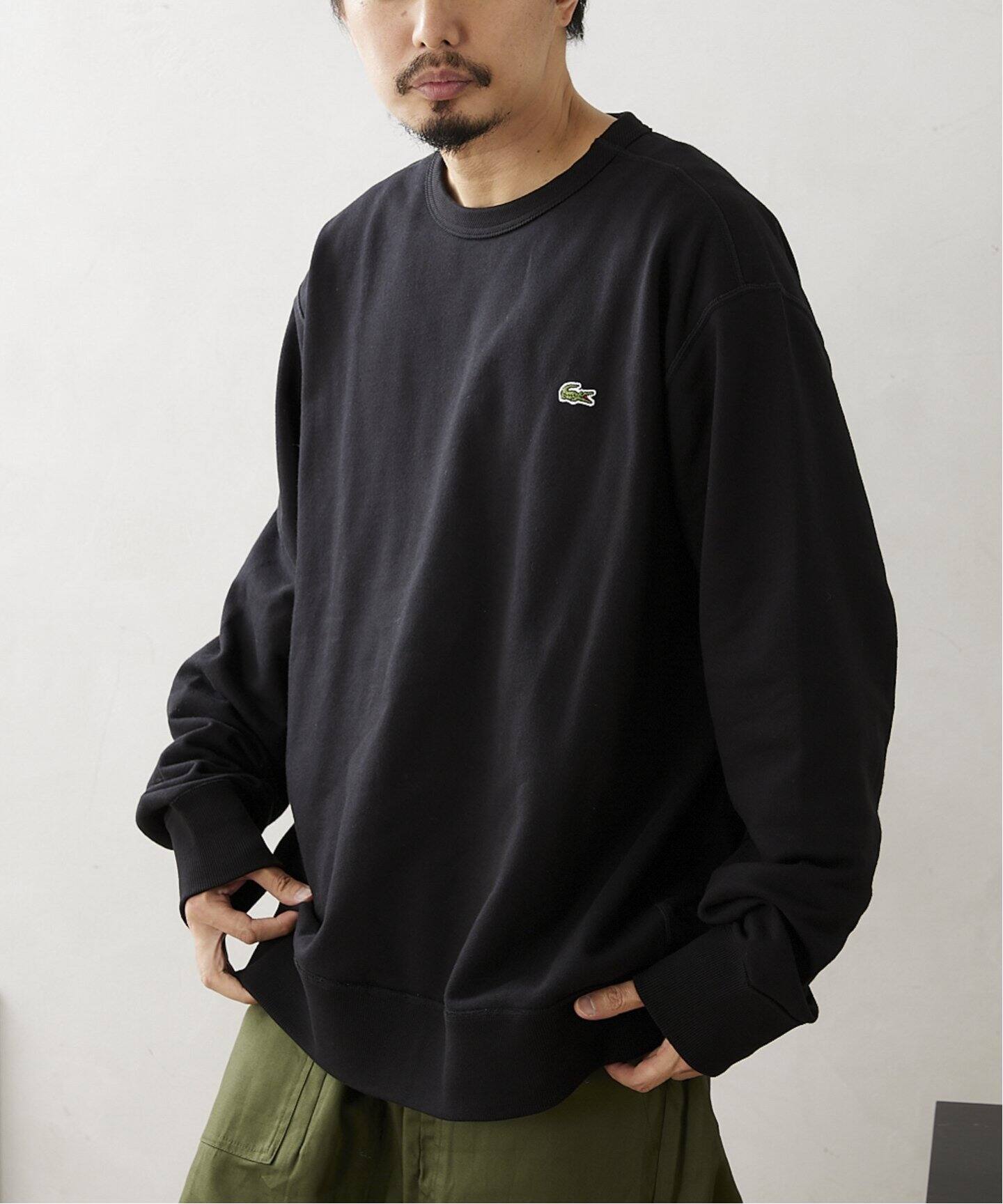 LACOSTE / ラコステ】プレミアムコットンクルーネックスウェット 