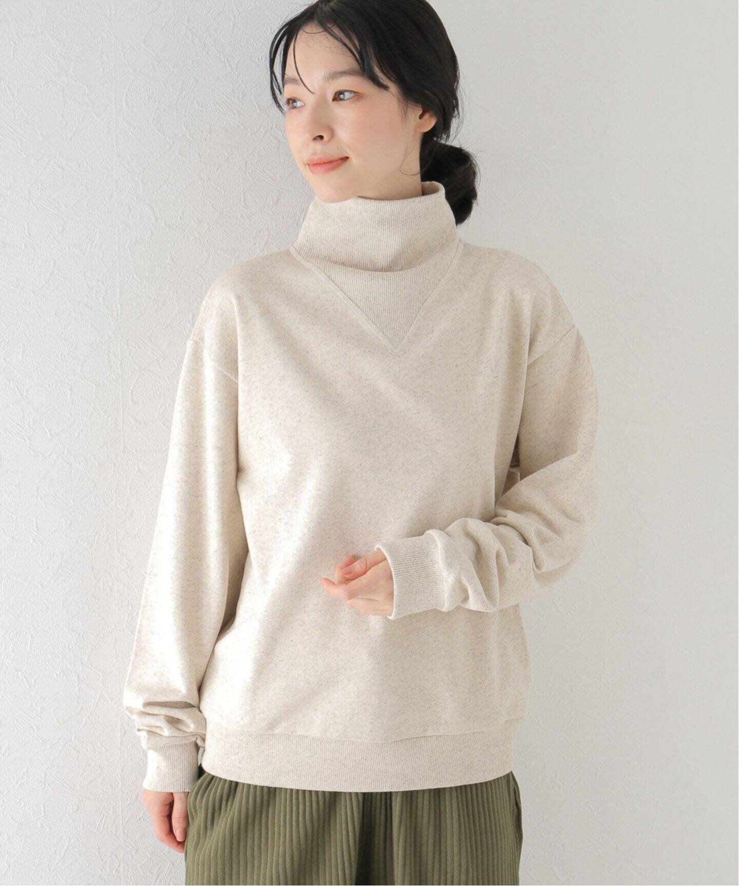 BASERANGE/ベースレンジ】NAPE SWEATSHIRT（Tシャツ／カットソー 