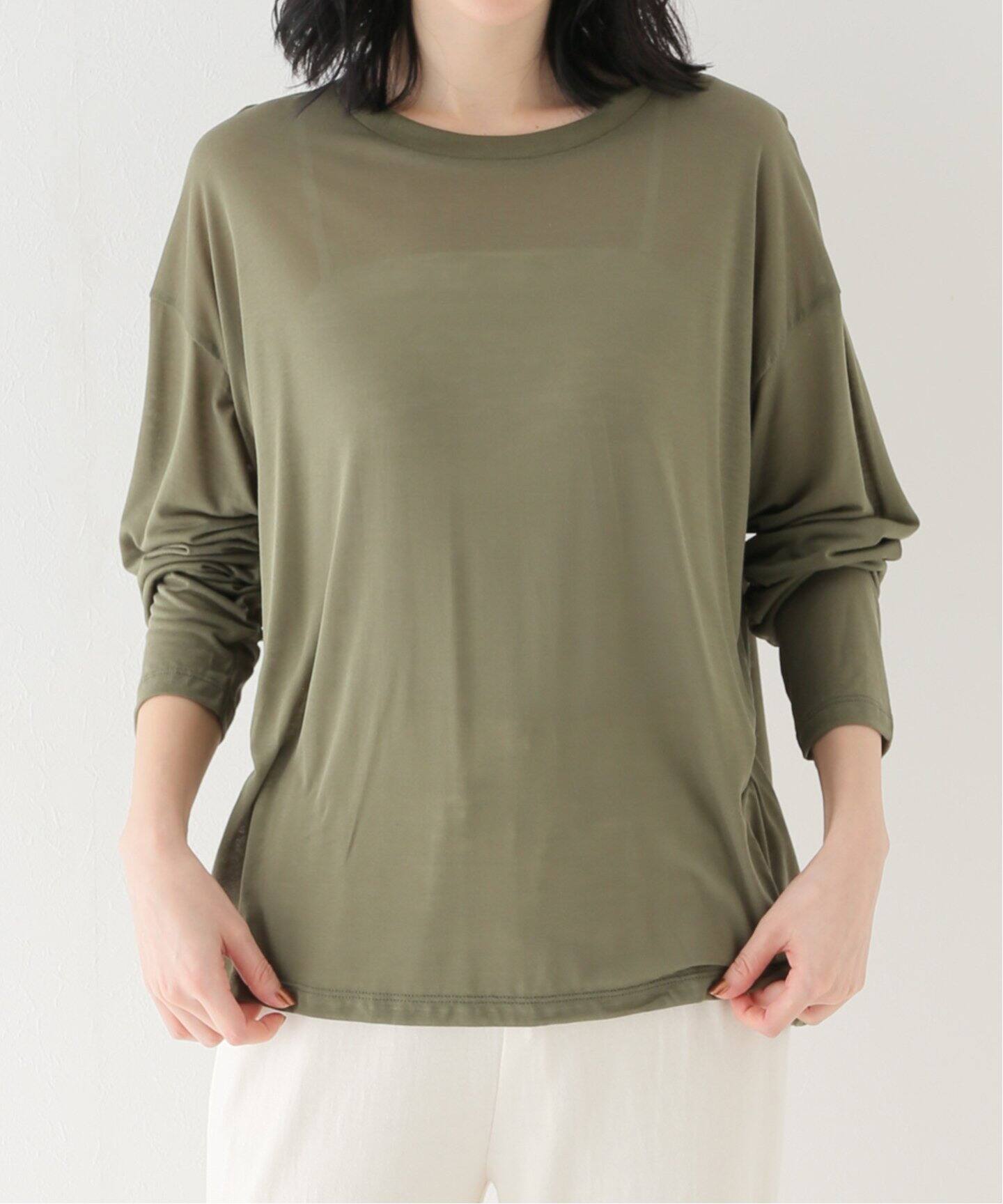 BASERANGE/ベースレンジ】LOOSE LONG SLEEVE TEE（Tシャツ／カットソー  