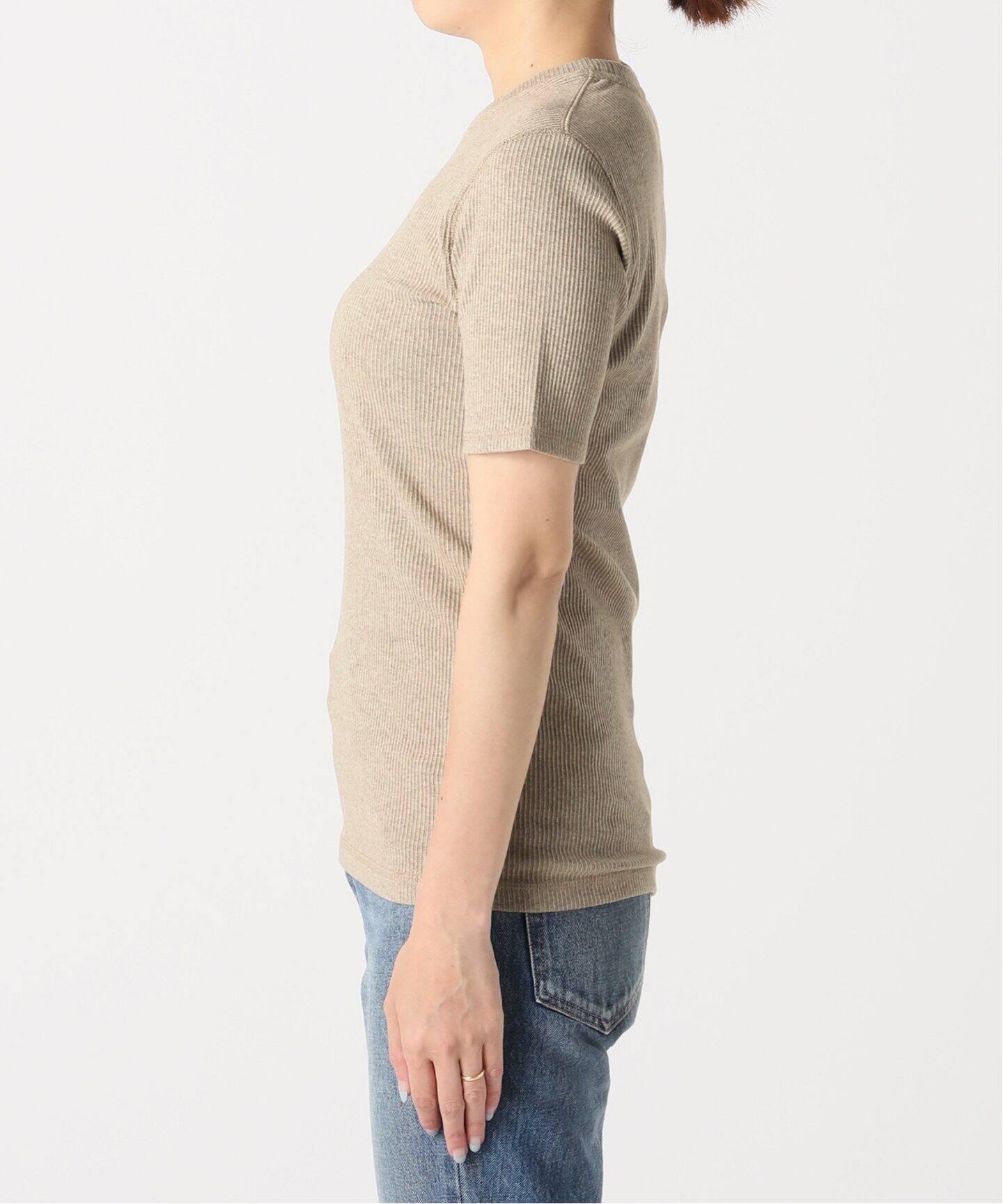 追加Co/Ca stretch Rib プルオーバー（Tシャツ／カットソー 