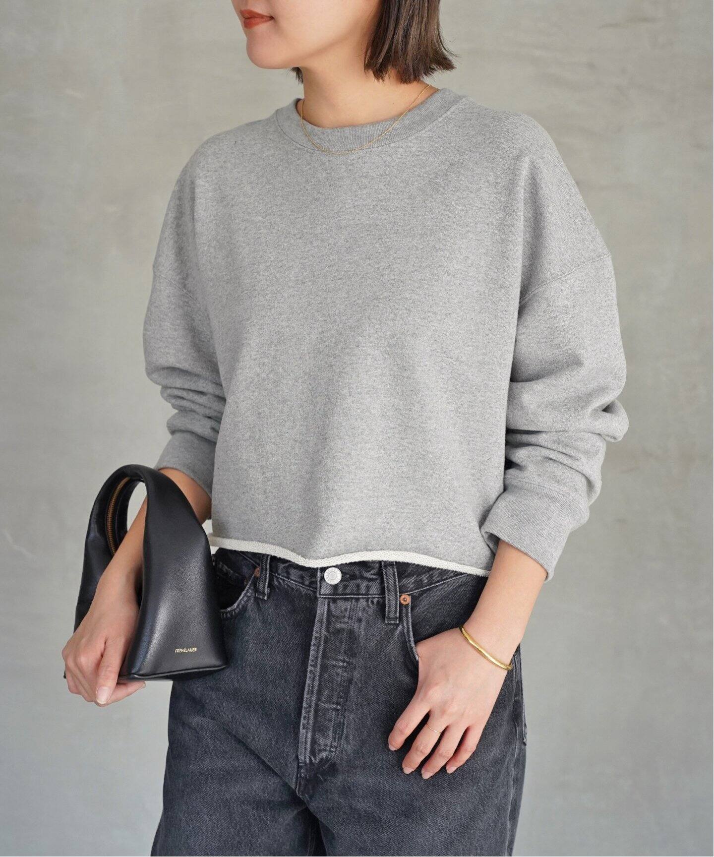 Cropped スウェット プルオーバー（スウェット）｜Deuxieme Classe 