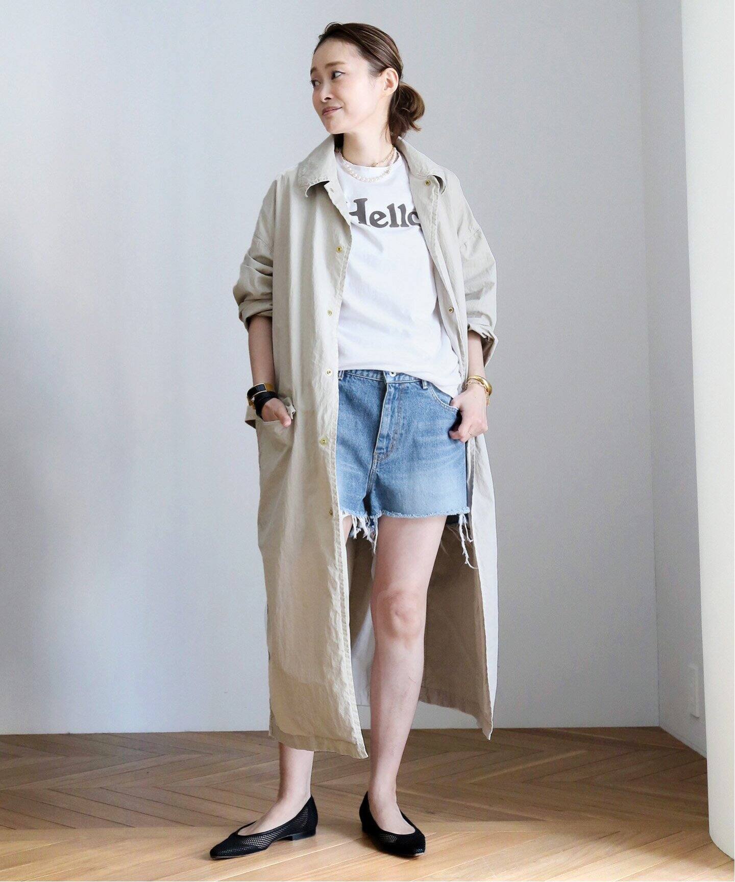 MADISONBLUE/マディソンブルー】HELLO クルーネック Tシャツ（Tシャツ  