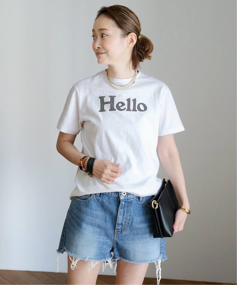 MADISONBLUE/マディソンブルー】HELLO クルーネック Tシャツ（Tシャツ  