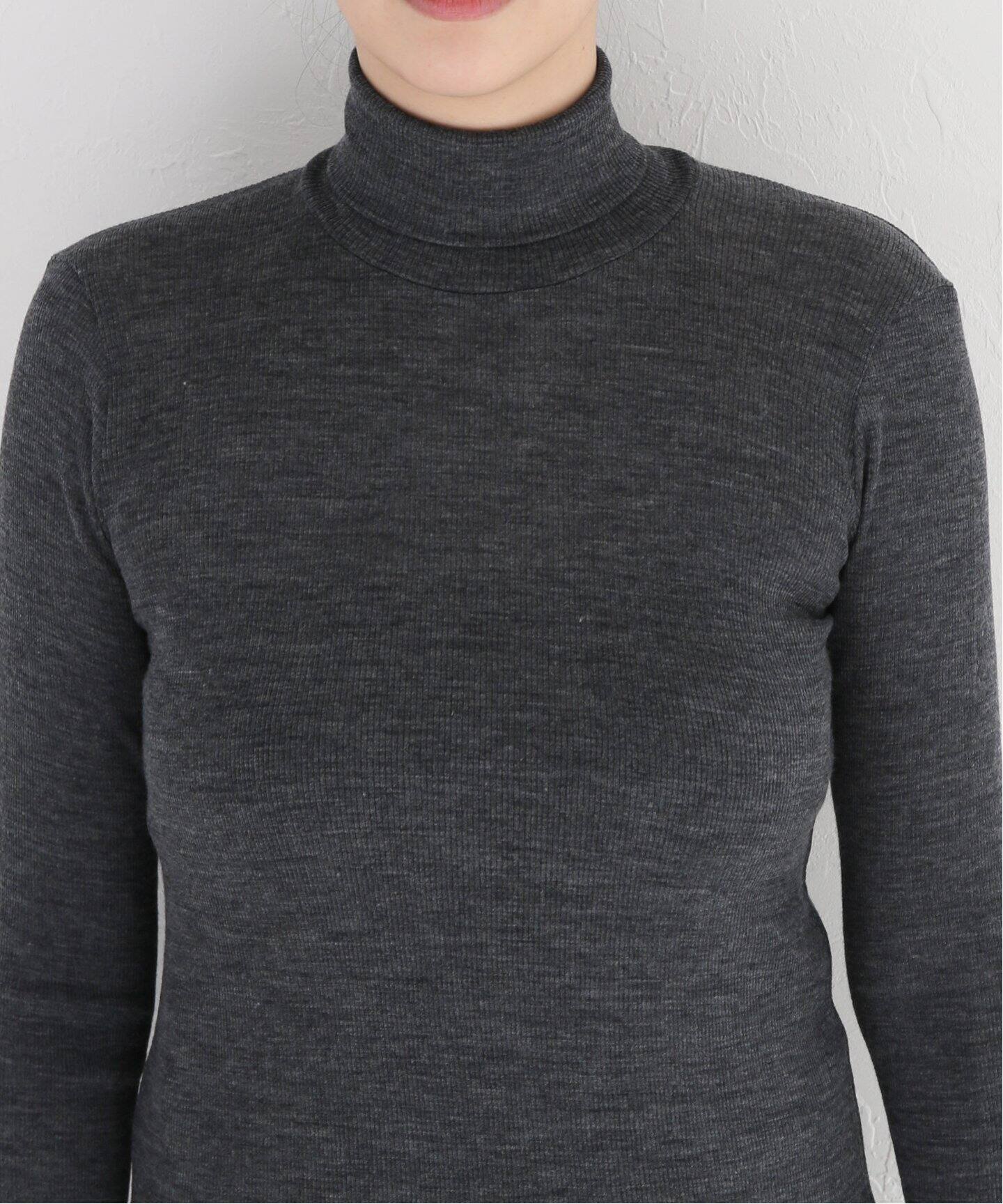 WOOLY RIB タートルネックプルオーバー（Tシャツ／カットソー 