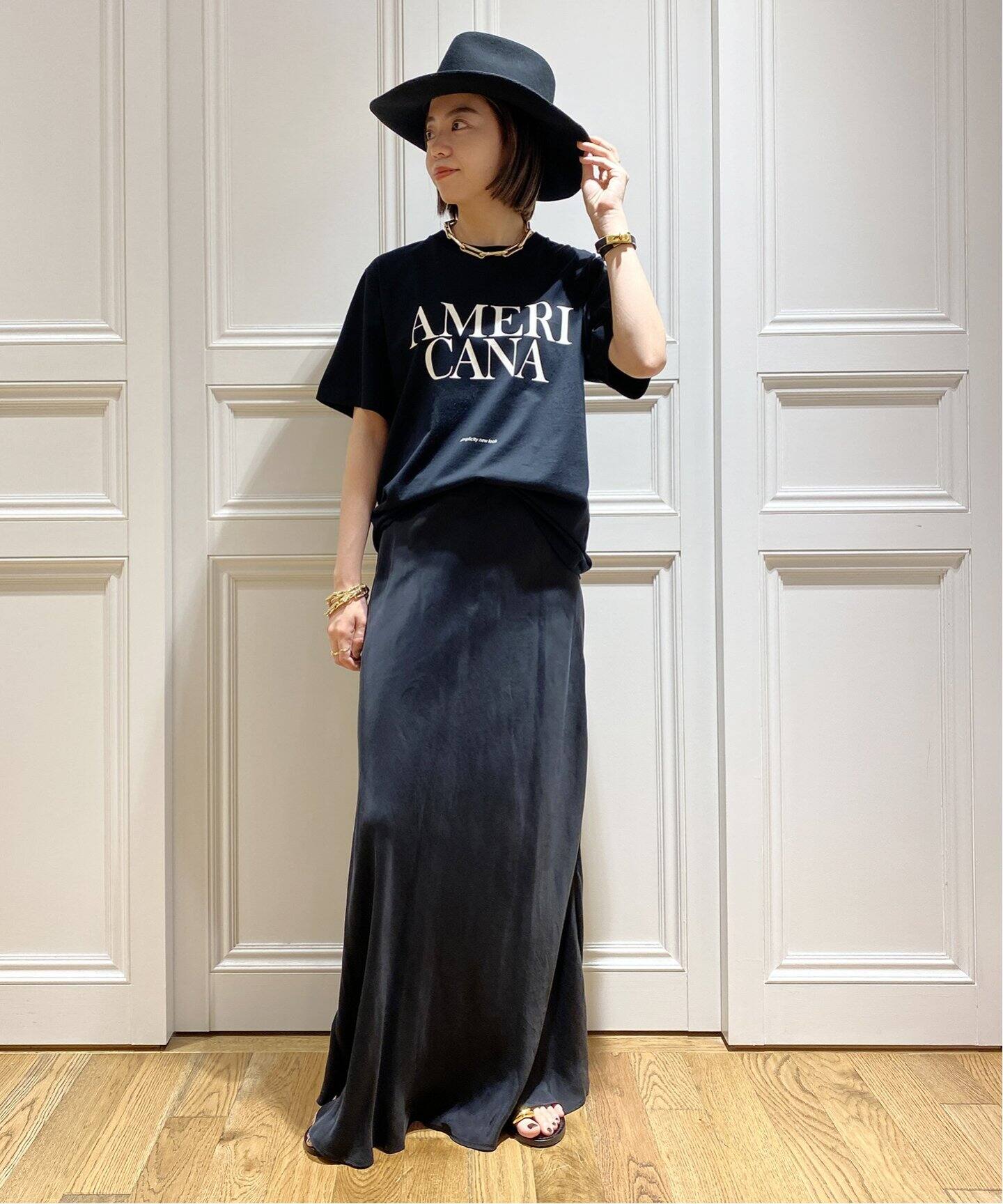 AMERICANA/アメリカーナ】コンパクトテンジク Tシャツ（Tシャツ 