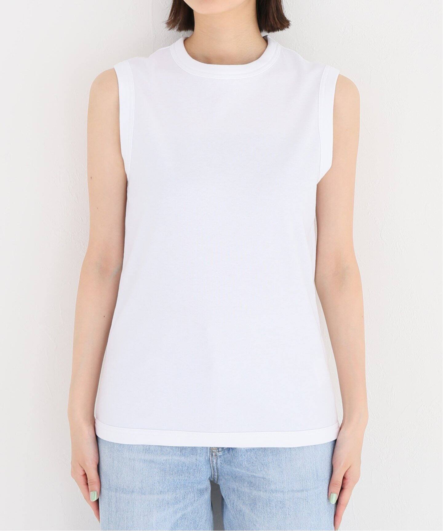 MADISONBLUE/マディソンブルー】CREW NECK SLEEVELESS TEE（Tシャツ  