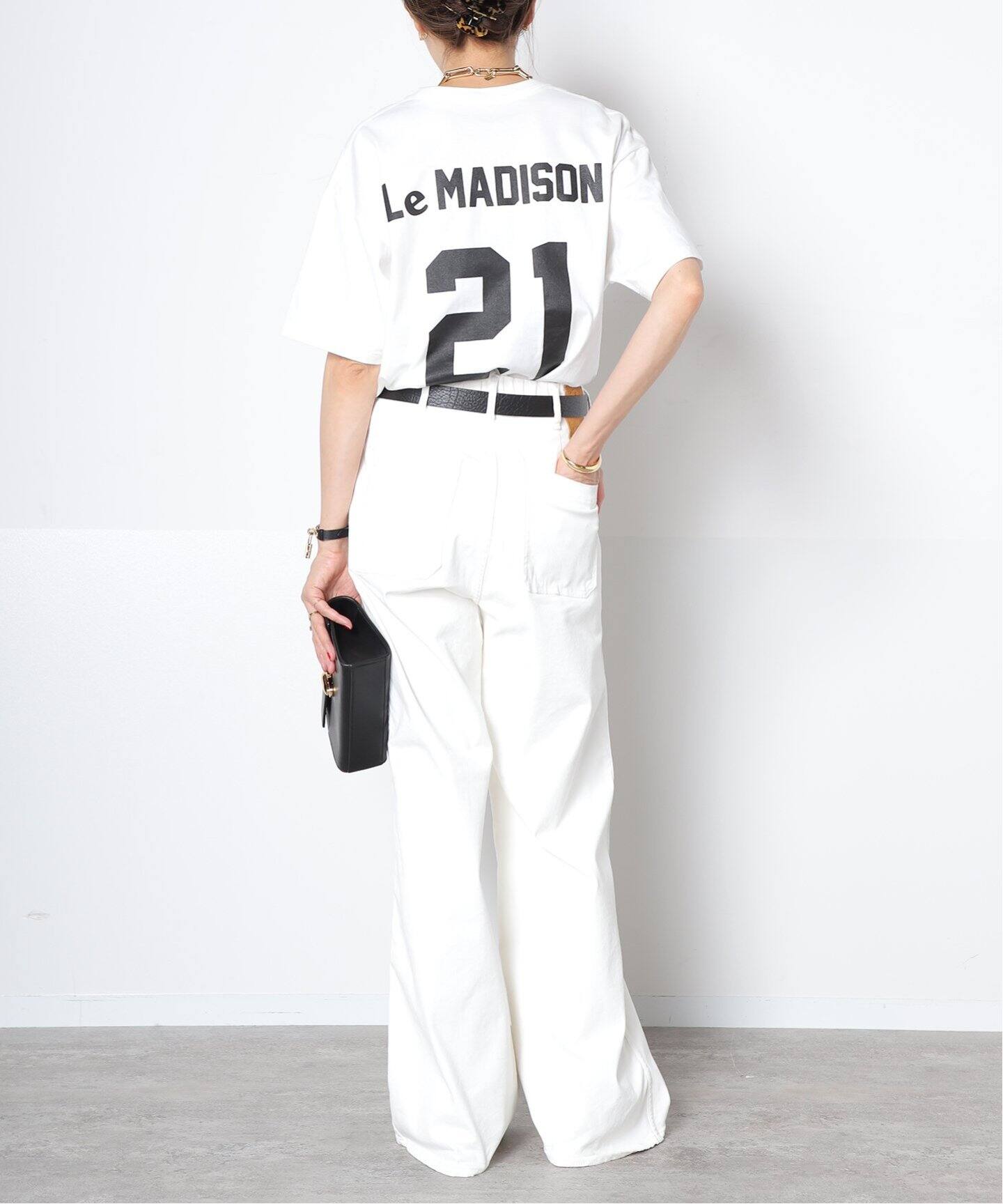MADISONBLUE/マディソンブルー】NUMBERING TEE M（Tシャツ／カットソー 