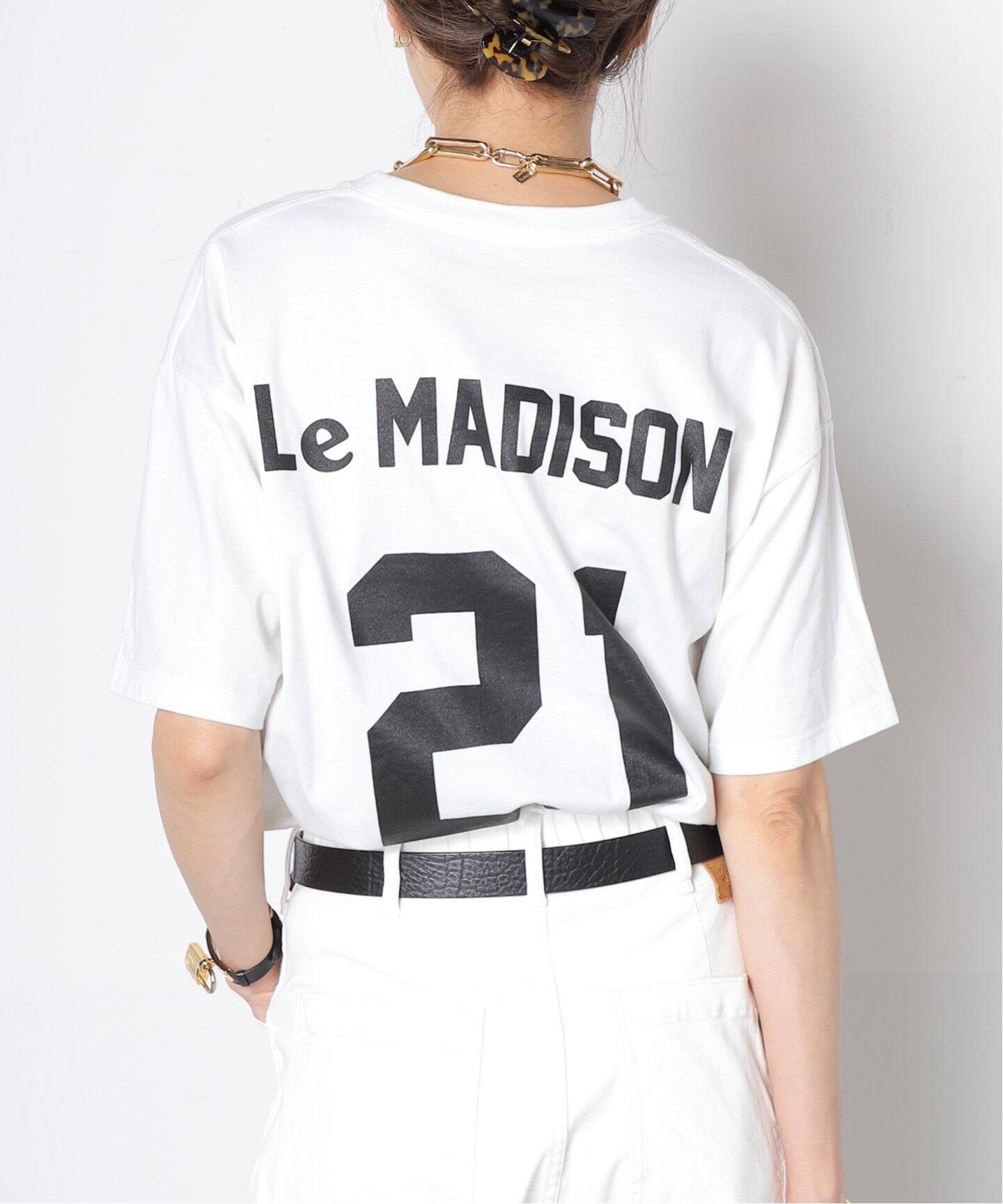 MADISONBLUE/マディソンブルー】NUMBERING TEE M（Tシャツ／カットソー  