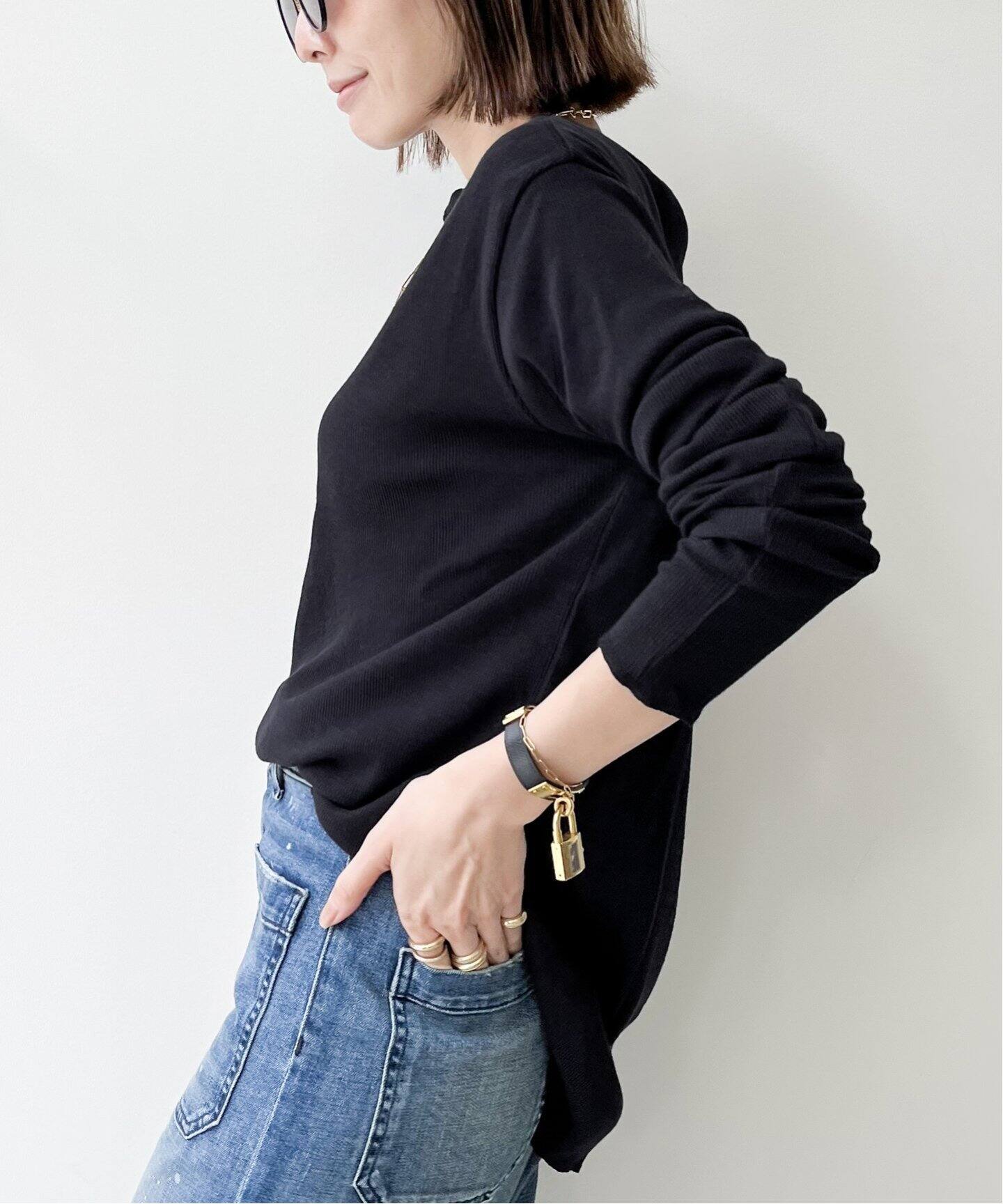 Rib L/S T-SH（Tシャツ／カットソー）｜L 