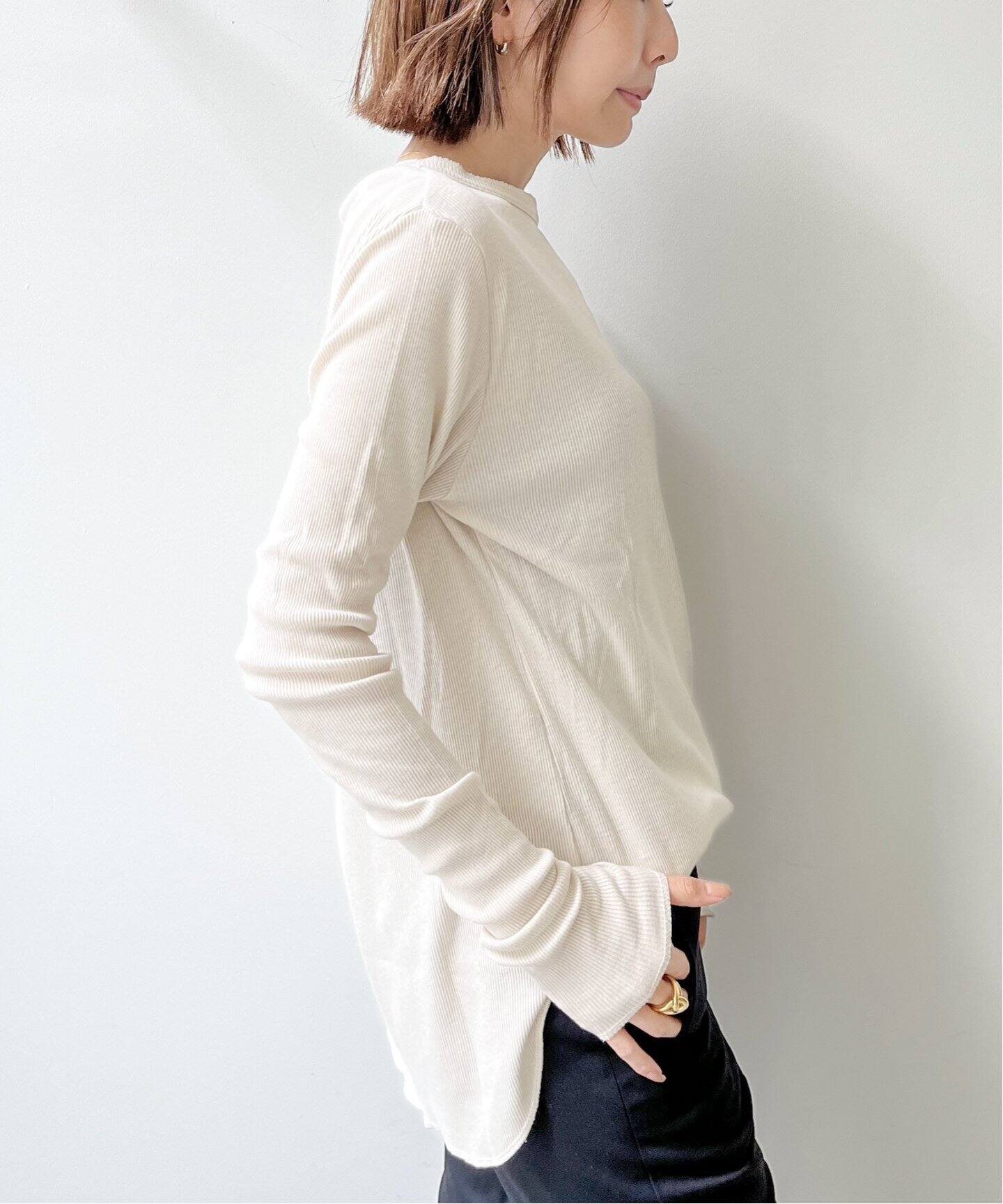 Rib L/S T-SH（Tシャツ／カットソー）｜L 