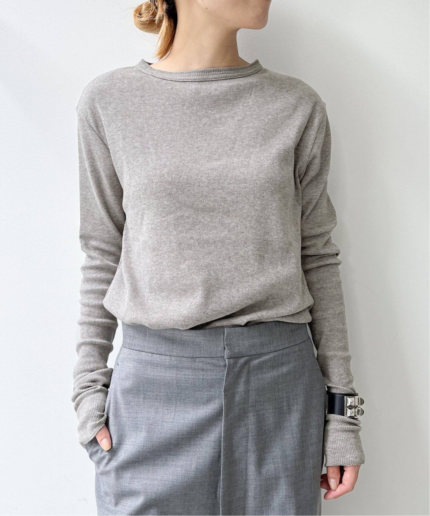 Rib L/S T-SH（Tシャツ／カットソー）｜L 