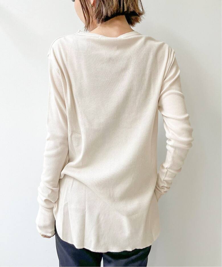 Rib L/S T-sh（Tシャツ／カットソー）｜L