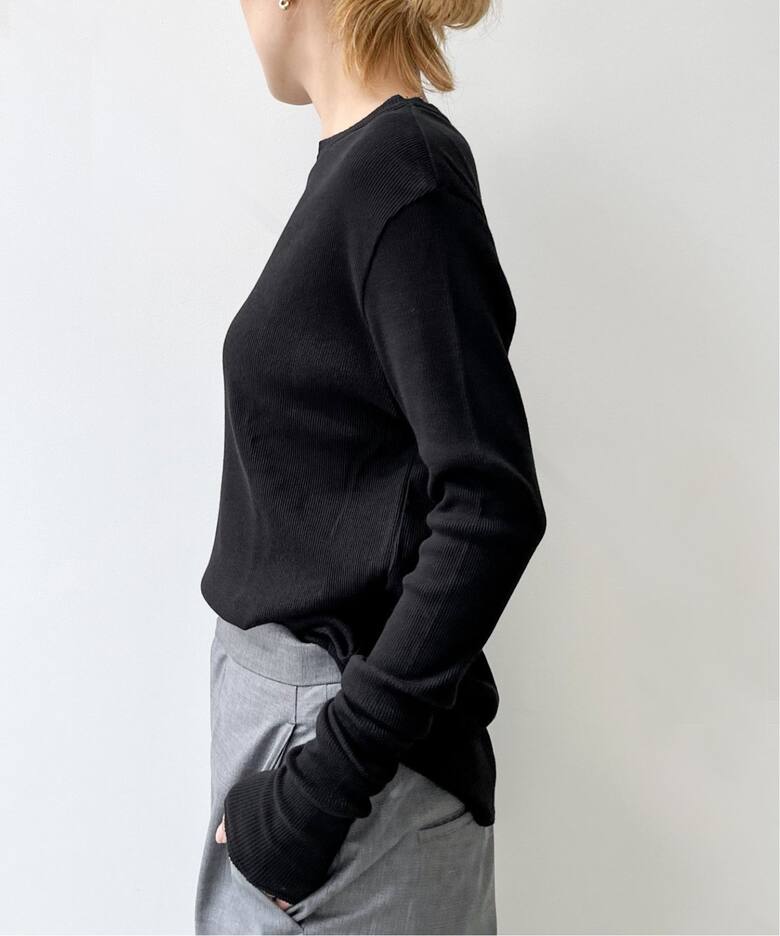 Rib L/S T-sh（Tシャツ／カットソー）｜L